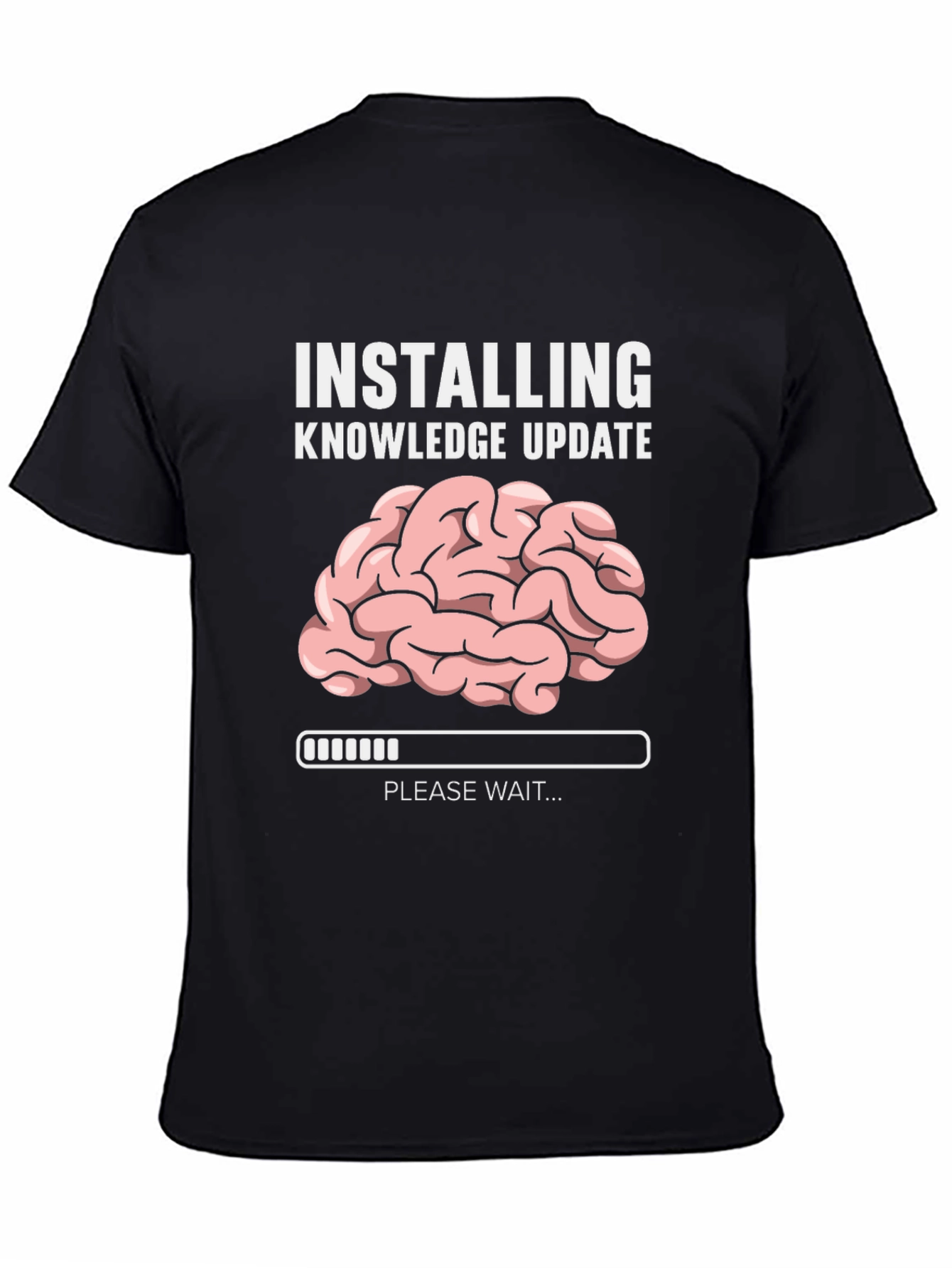 Black Installing Knowledge Update Funny T-Shirt view 4