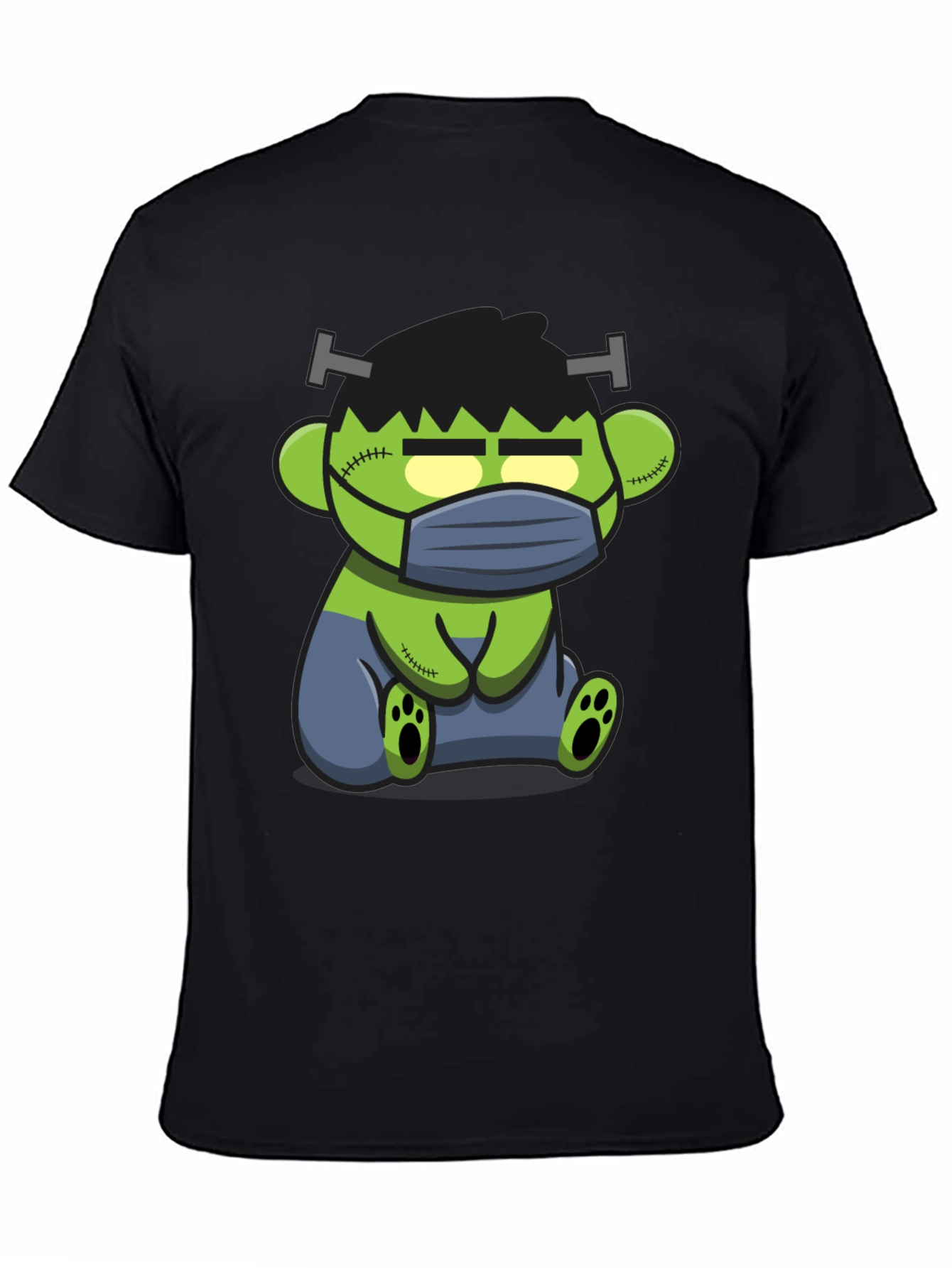 Black Frankenstein Bear T-Shirt - Halloween Edition view 4