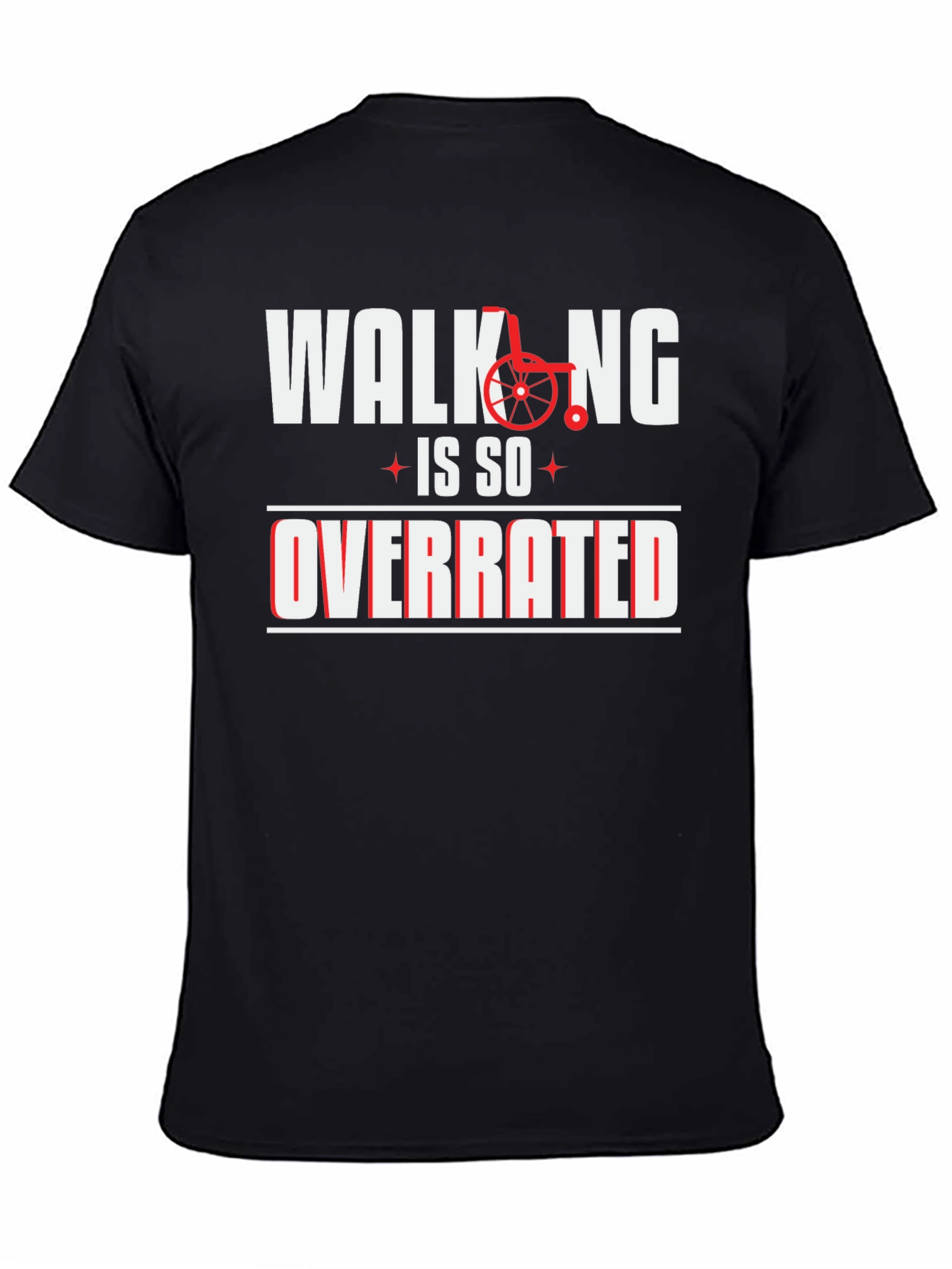 Black Walking is So Overrated Graphic Tee view 4