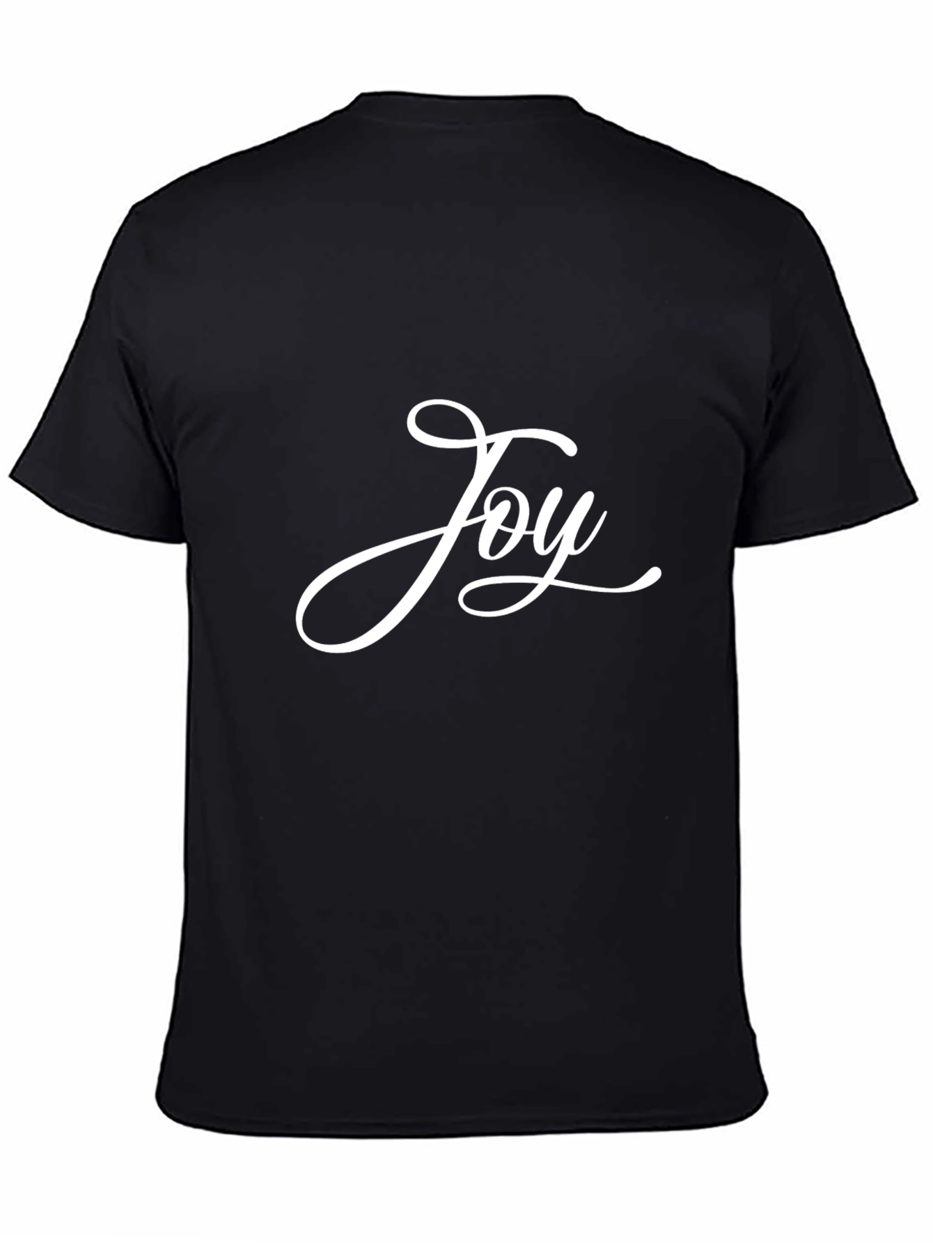 Black Joy Script T-Shirt - Black view 4