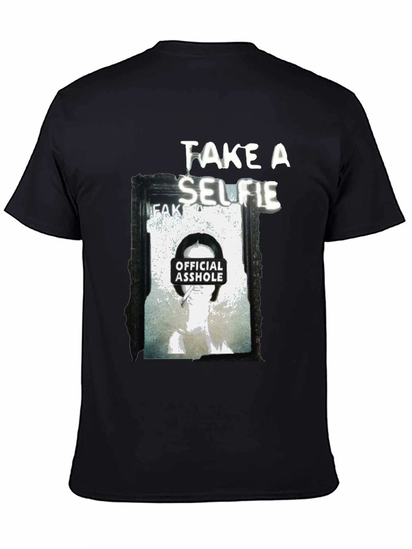 Black Take a Selfie Graphic T-Shirt view 4