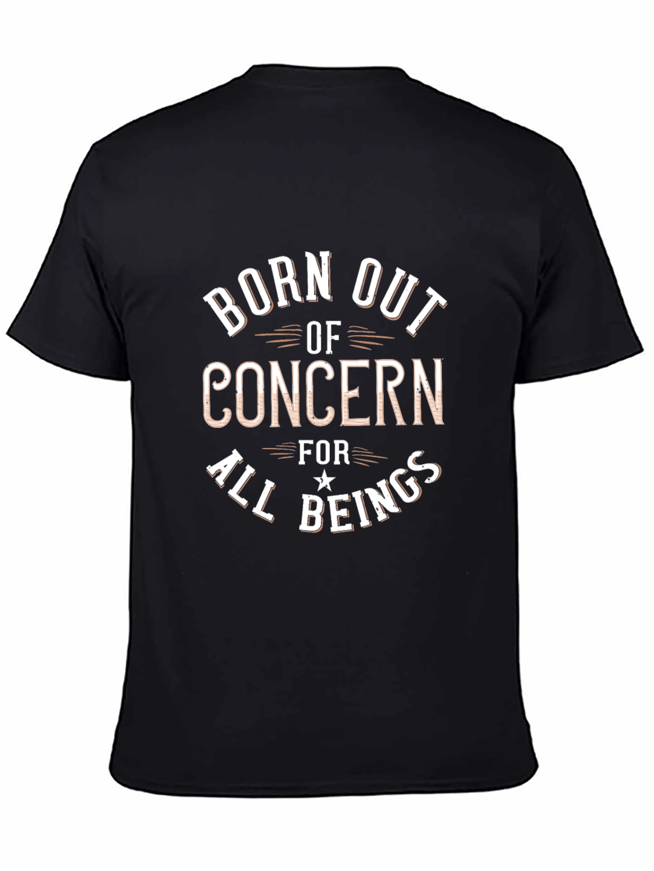 Black Born Out of Concern T-Shirt view 4