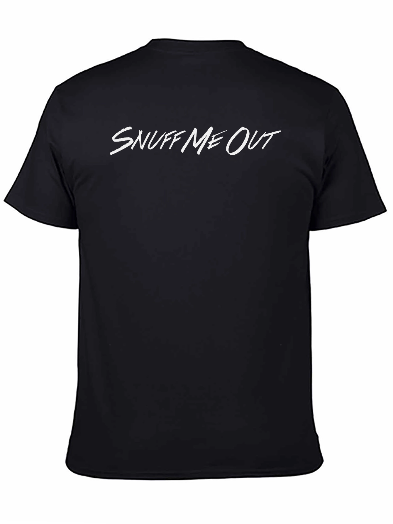 Black Snuff Me Out Graphic T-Shirt - Black Cotton Tee view 4