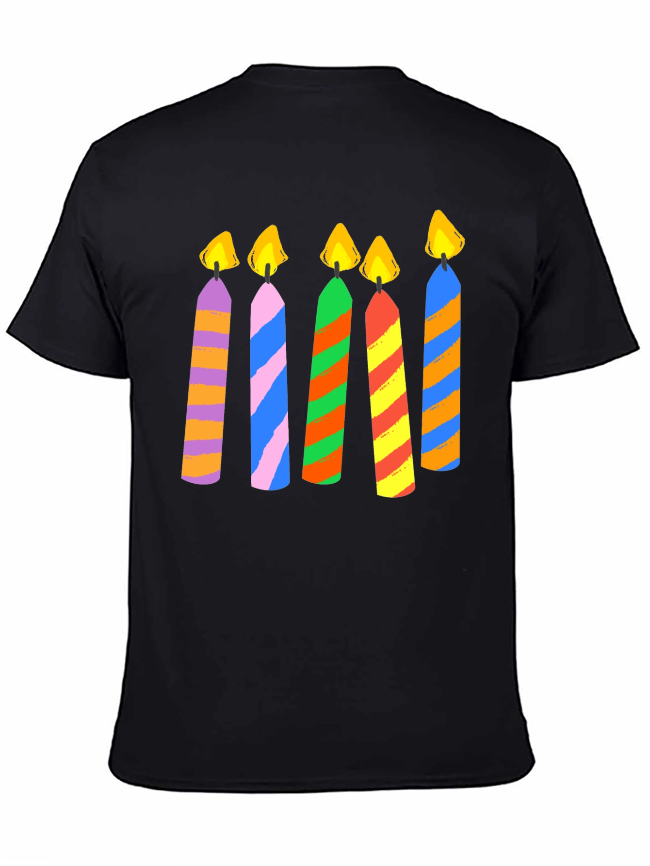 Black Candle Graphic Black T-Shirt view 4