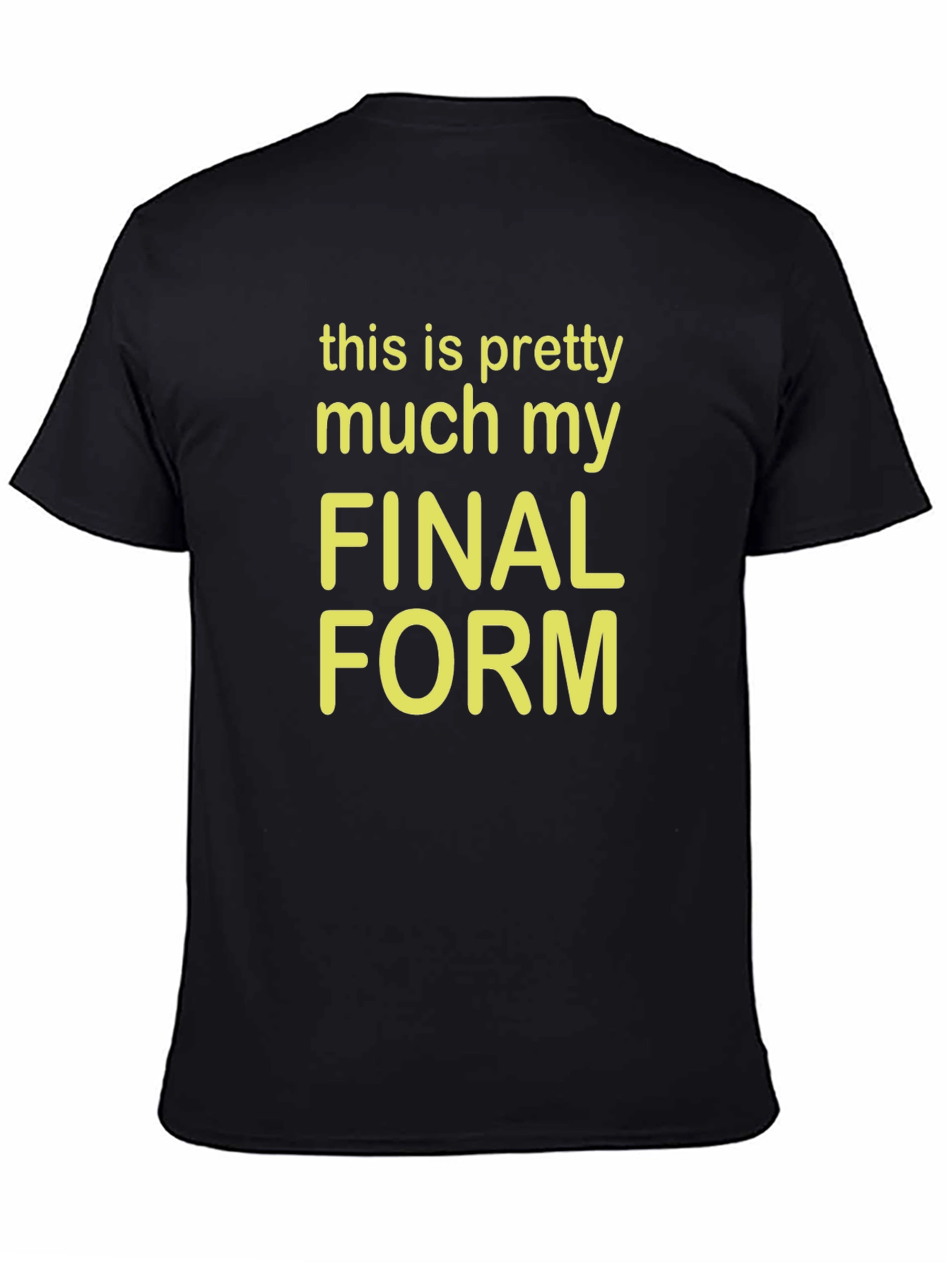 Black Final Form Graphic Tee - Funny T-Shirt view 4