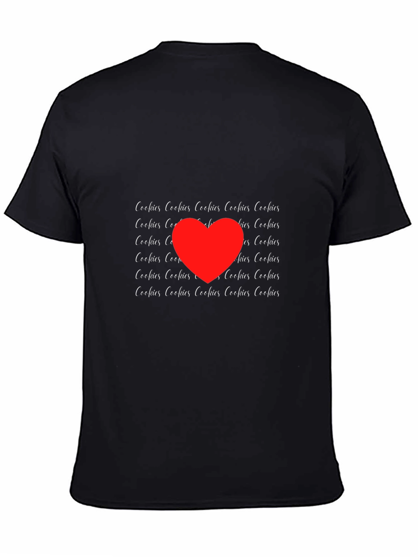 Black Cookies Love T-Shirt - Black Crew Neck Tee view 4