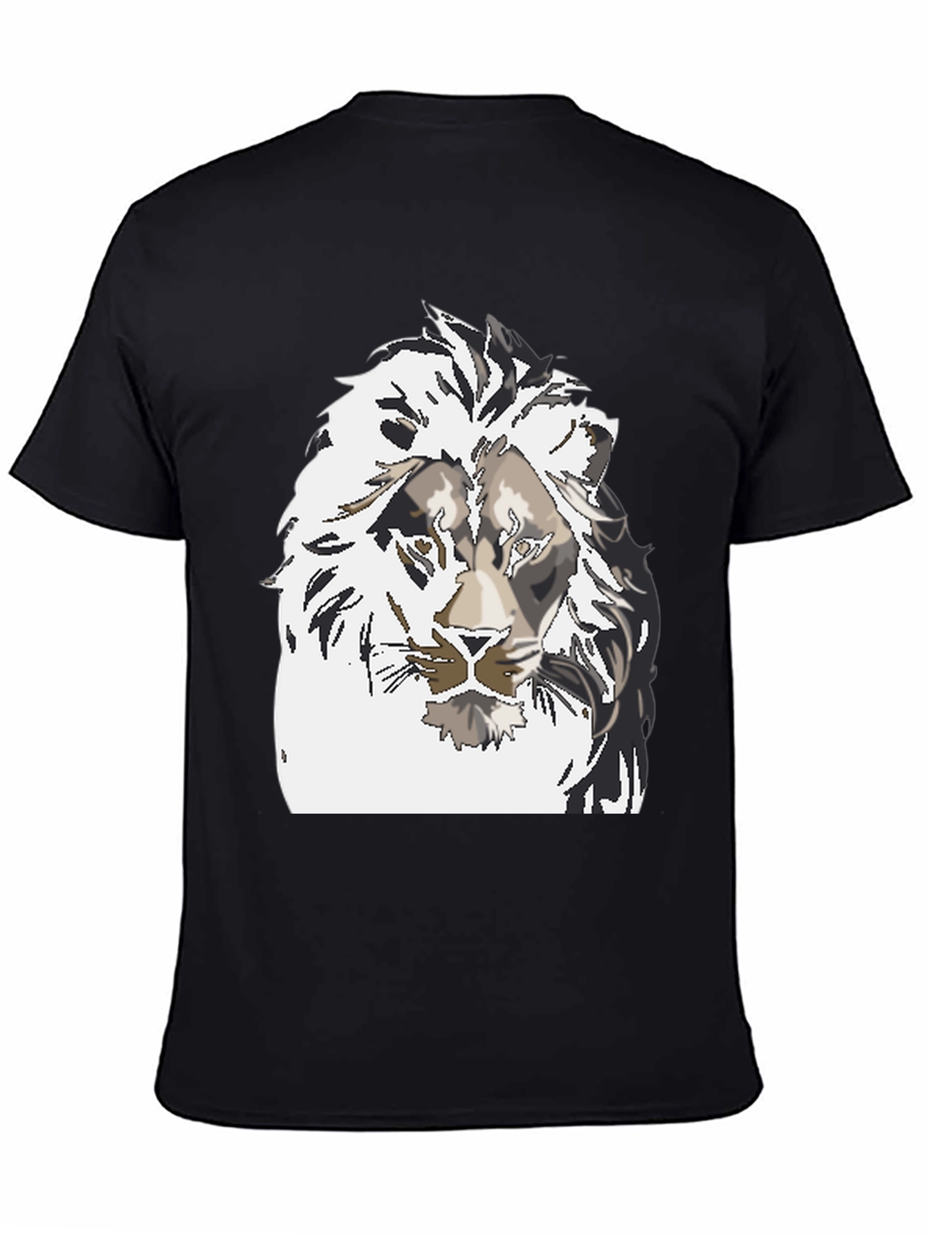 Black Lion Graphic Tee - Men's Black T-Shirt view 4