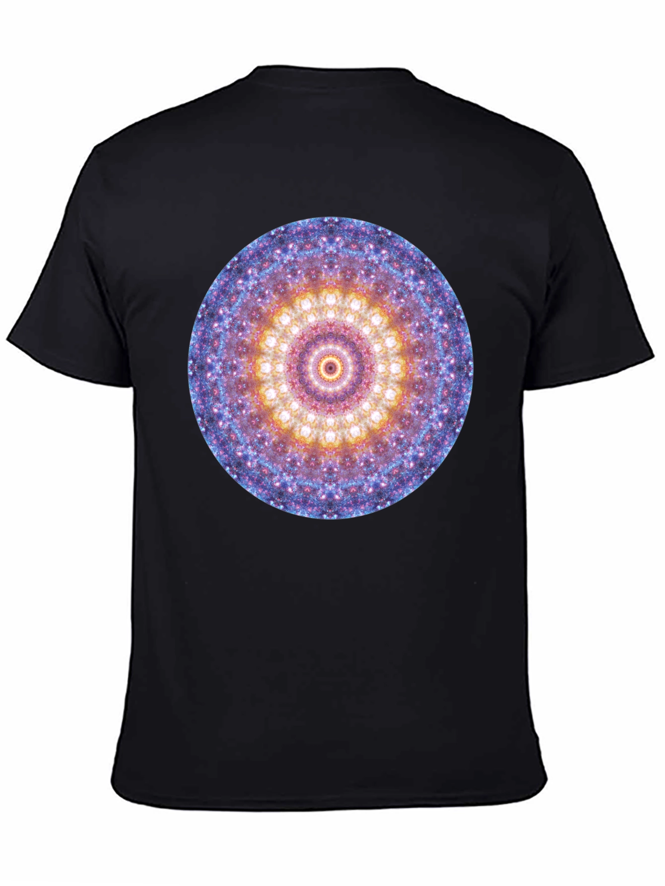 Black Cosmic Mandala Graphic Tee view 4