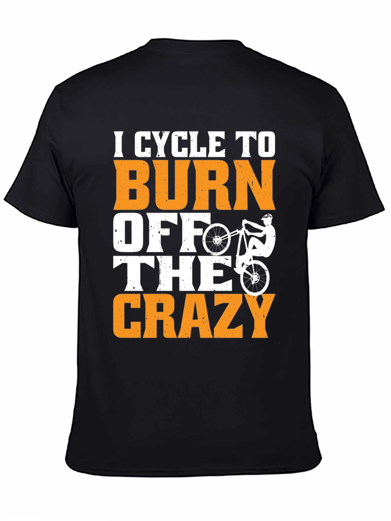 Black Cycle To Burn Off The Crazy T-Shirt view 4