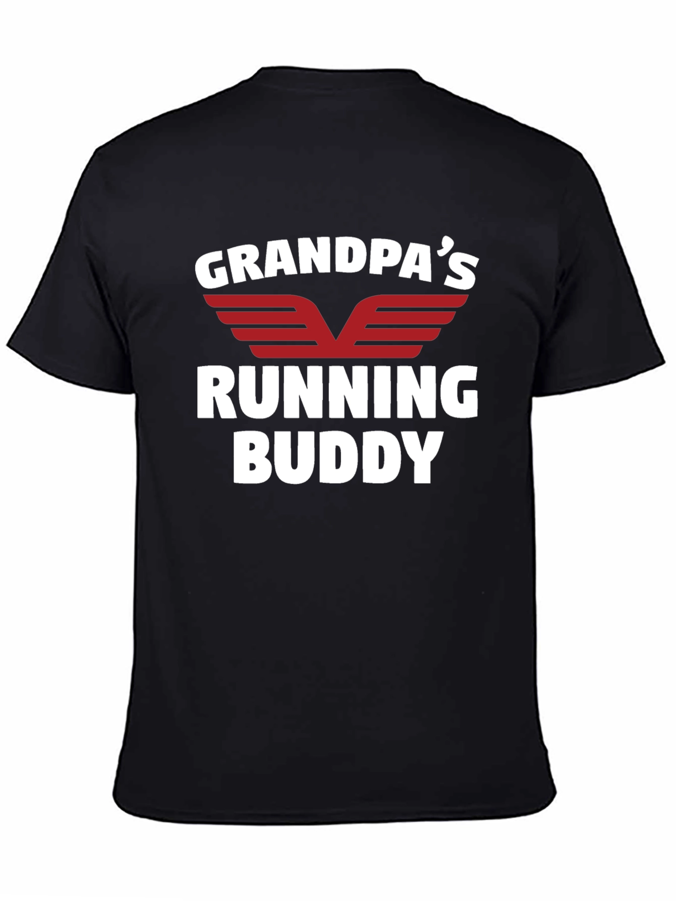 Black Grandpa's Running Buddy T-Shirt view 4