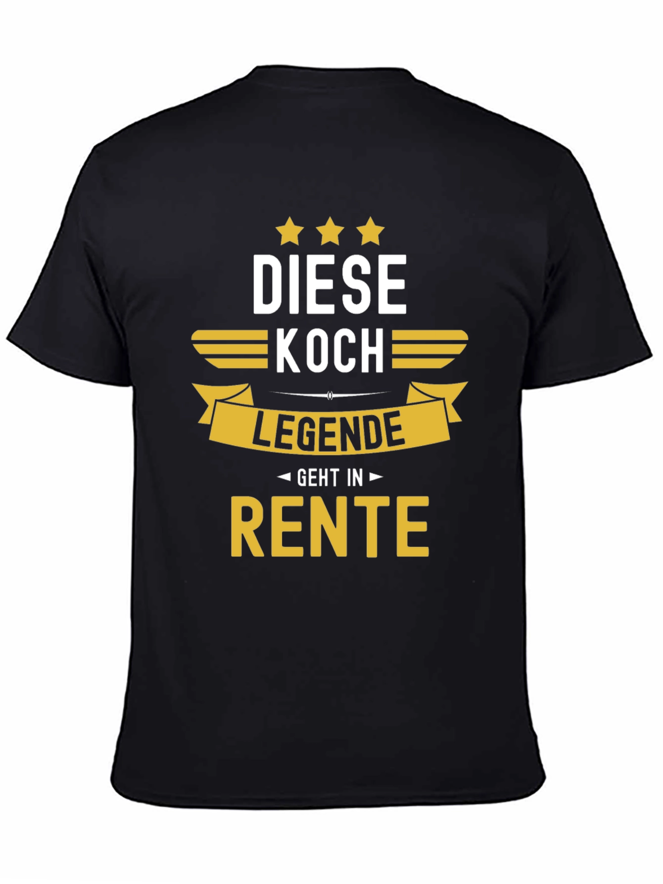 Black Diese Koch Legende Geht In Rente - Chef Retirement T-Shirt view 4