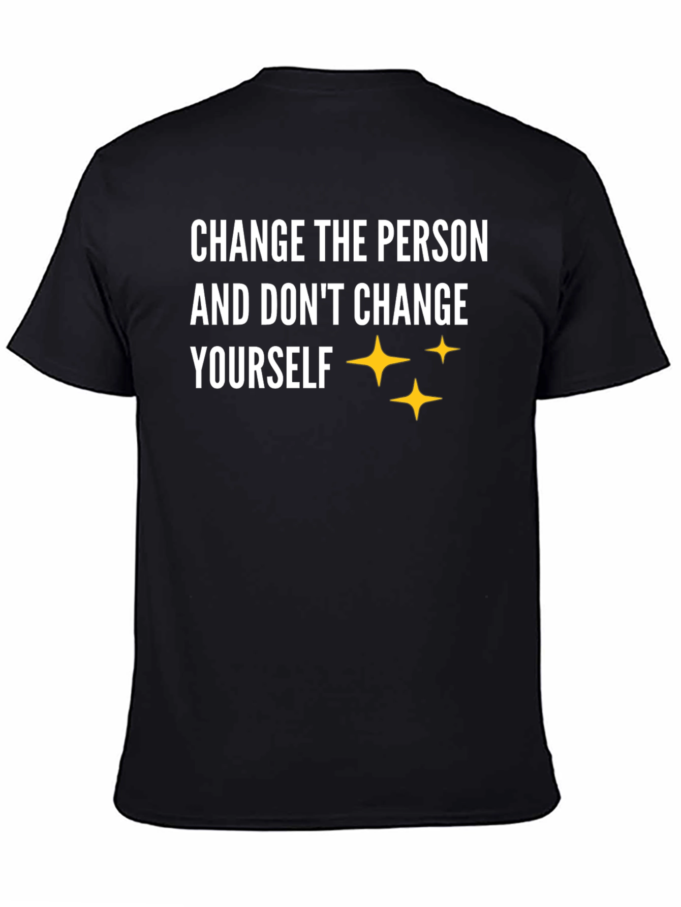 Black Change the Person Graphic T-Shirt view 4