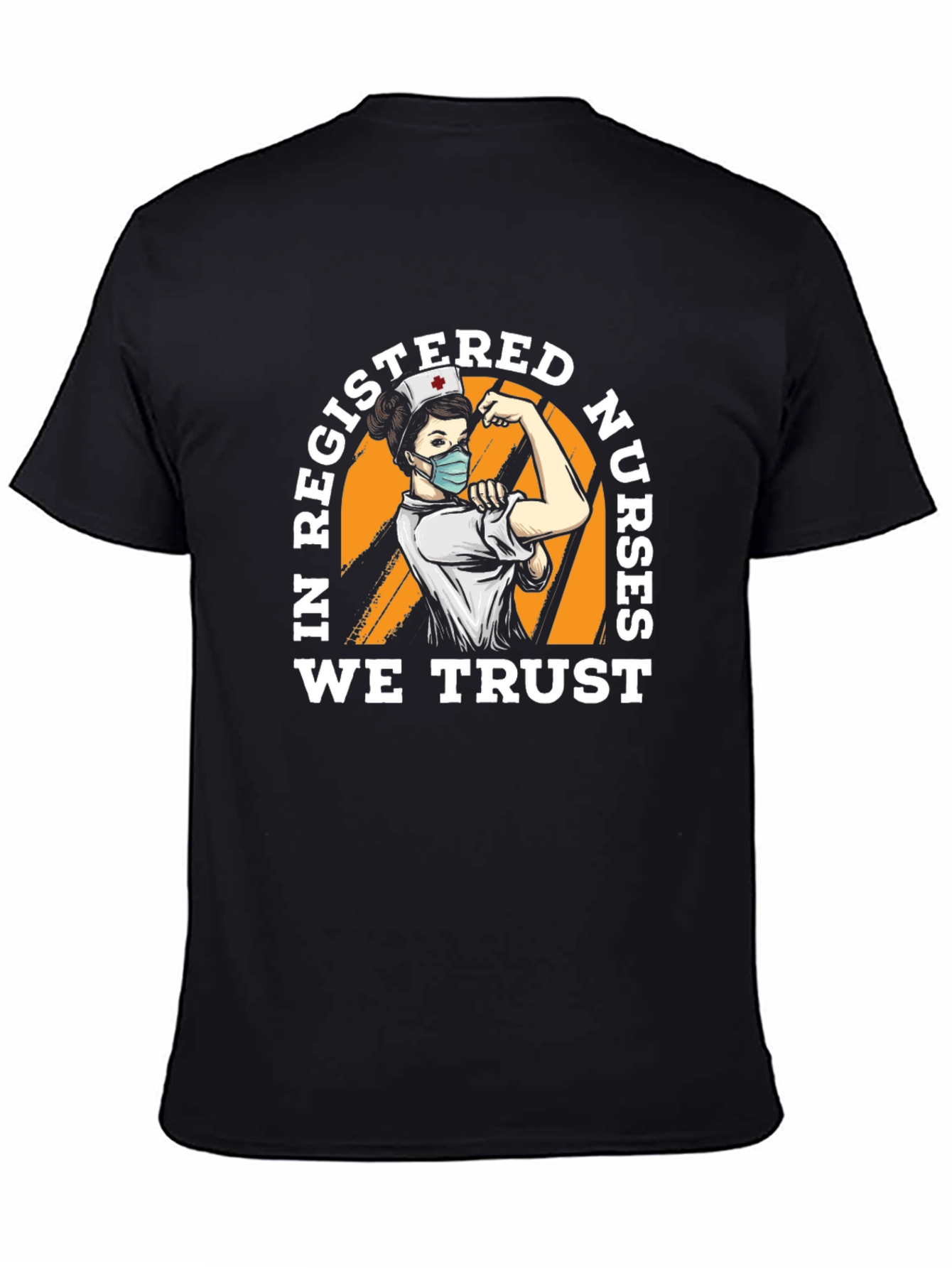 Black In Registered Nurses We Trust T-Shirt view 4