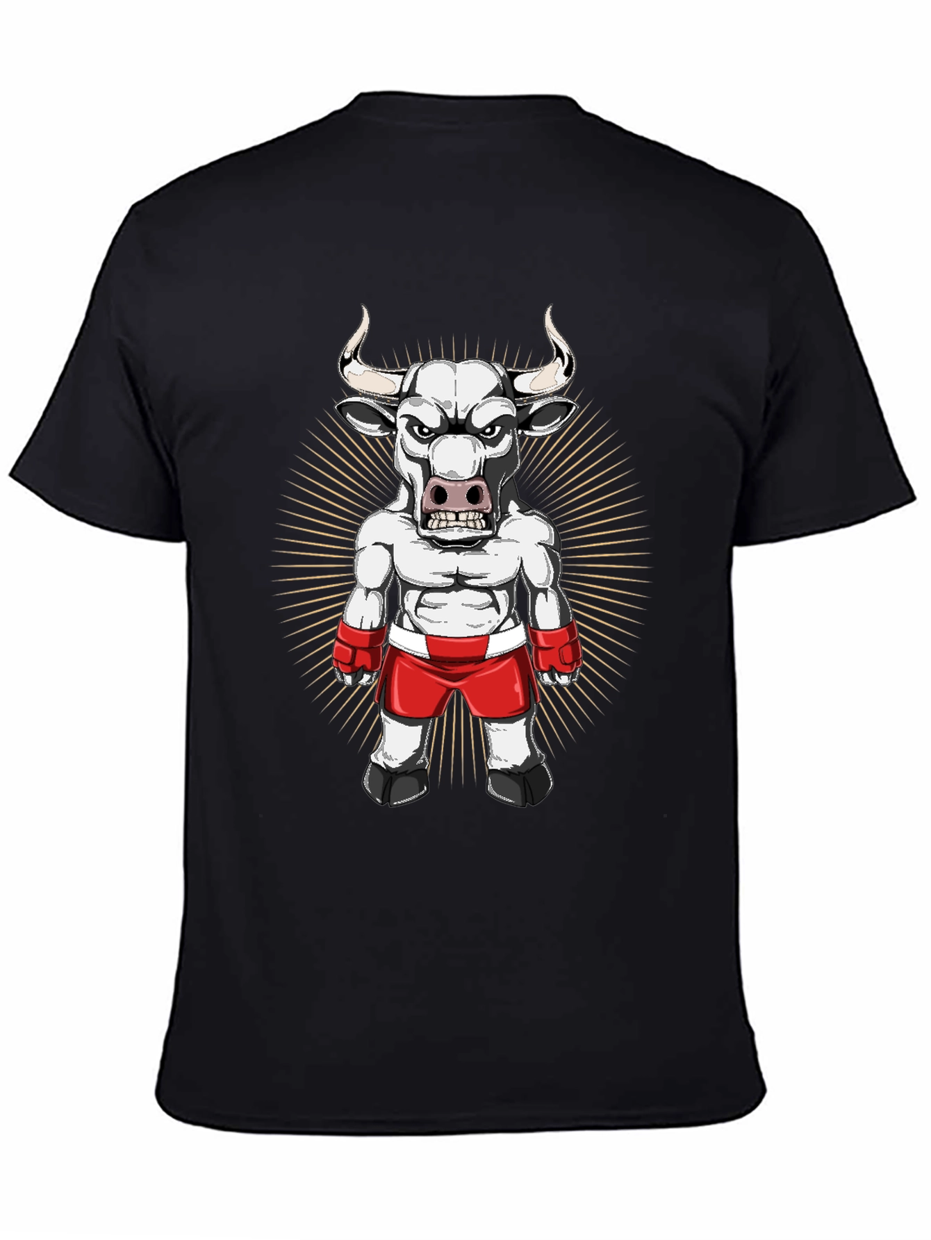 Black Bull Boxer Graphic Tee - Black view 4
