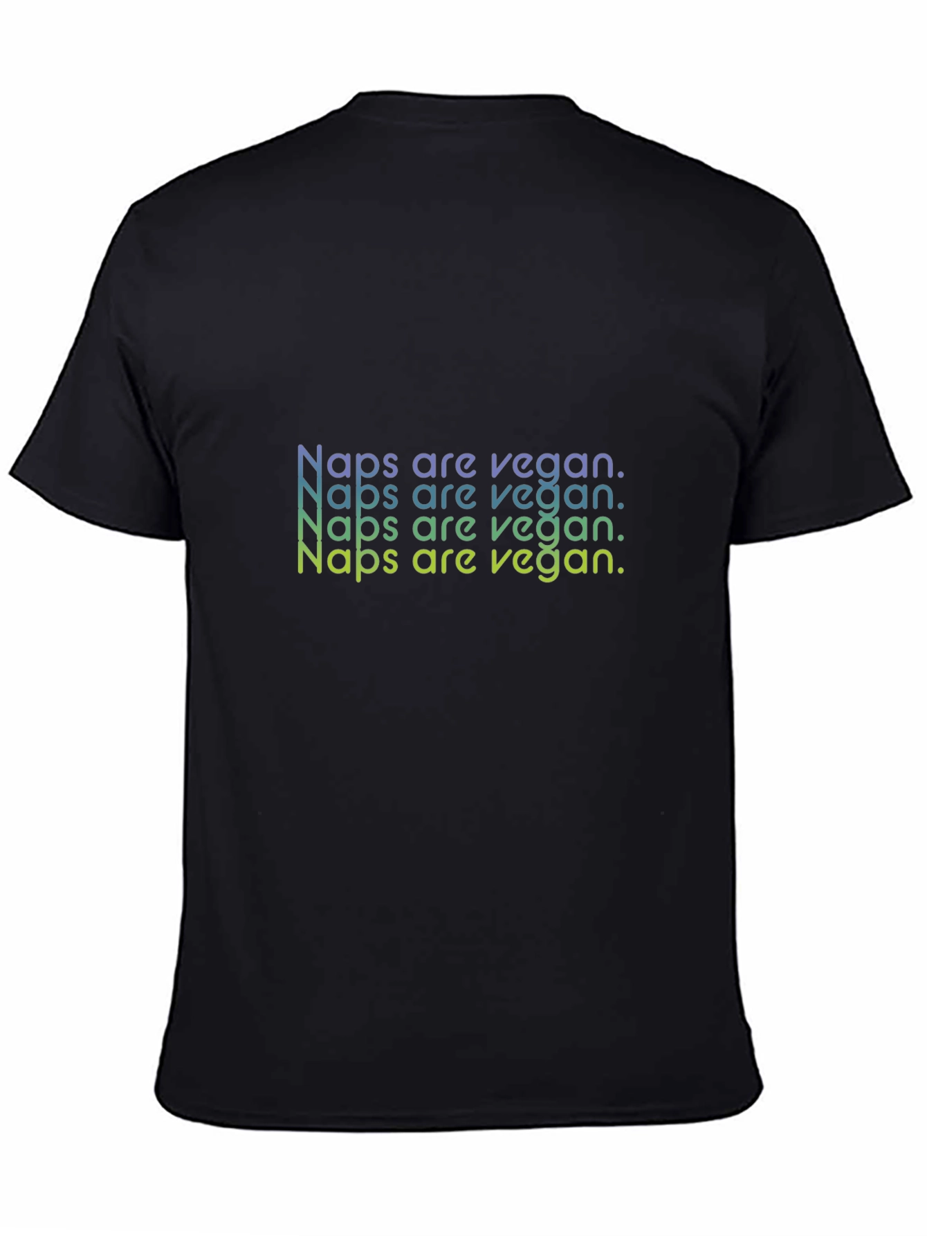 Black Naps Are Vegan Graphic Tee - Casual Comfort view 4