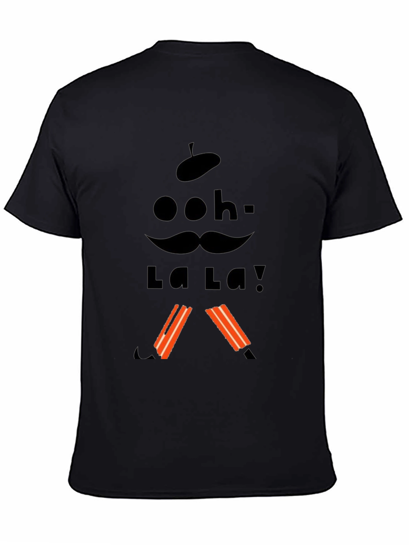 Black Ooh La La Graphic Tee - Parisian Style T-Shirt view 4