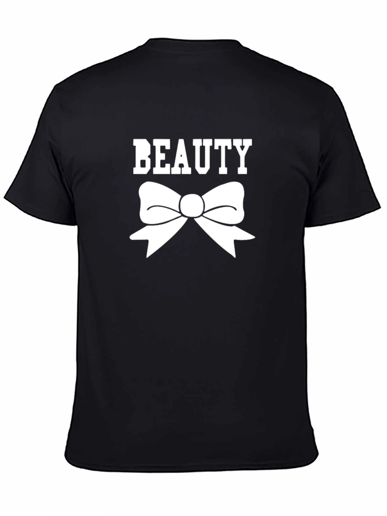Black Beauty Bow T-Shirt - Stylish Graphic Tee view 4