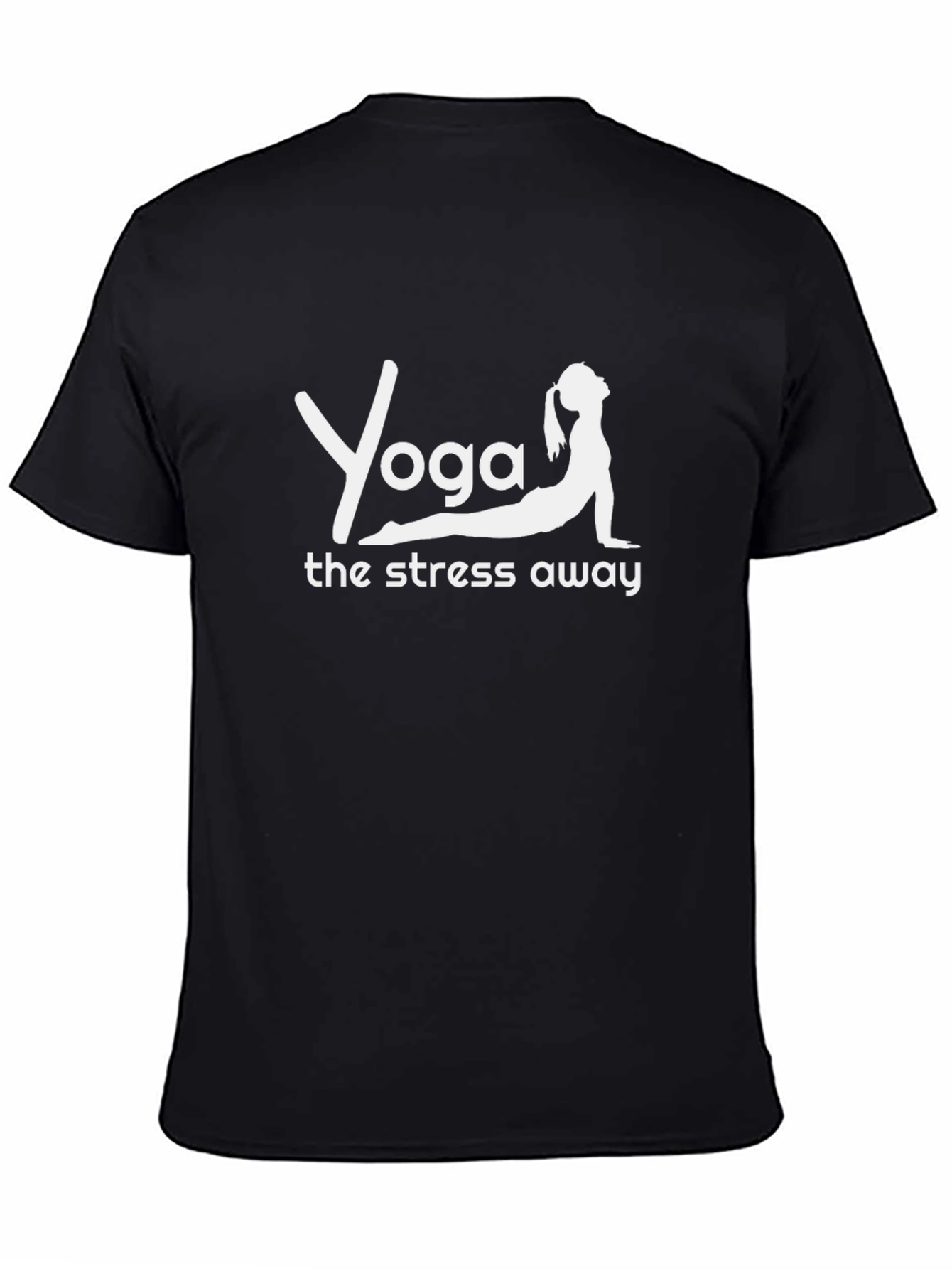 Black Yoga T-Shirt - Find Your Zen view 4