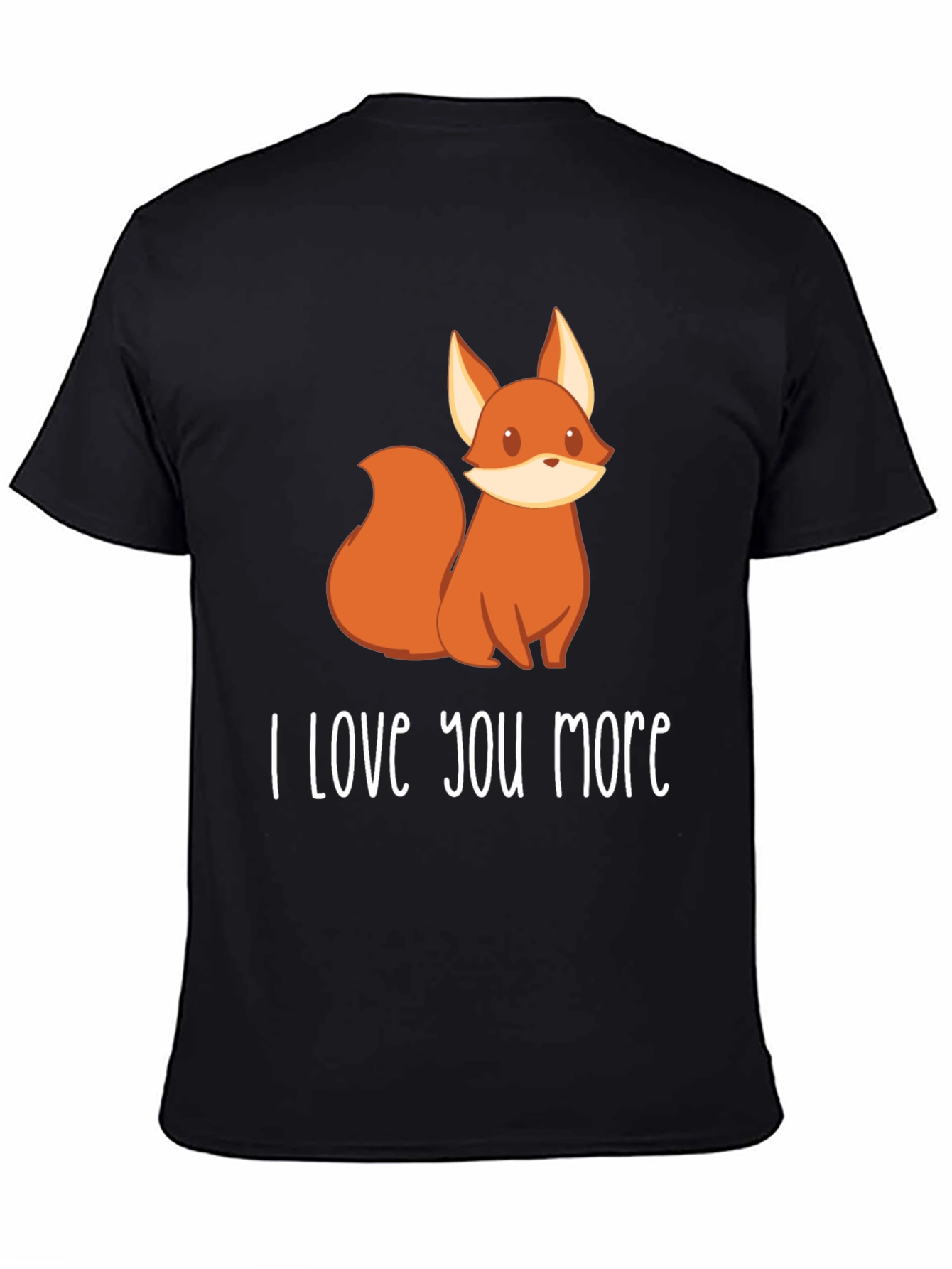 Black I Love You More Fox Graphic Tee view 4