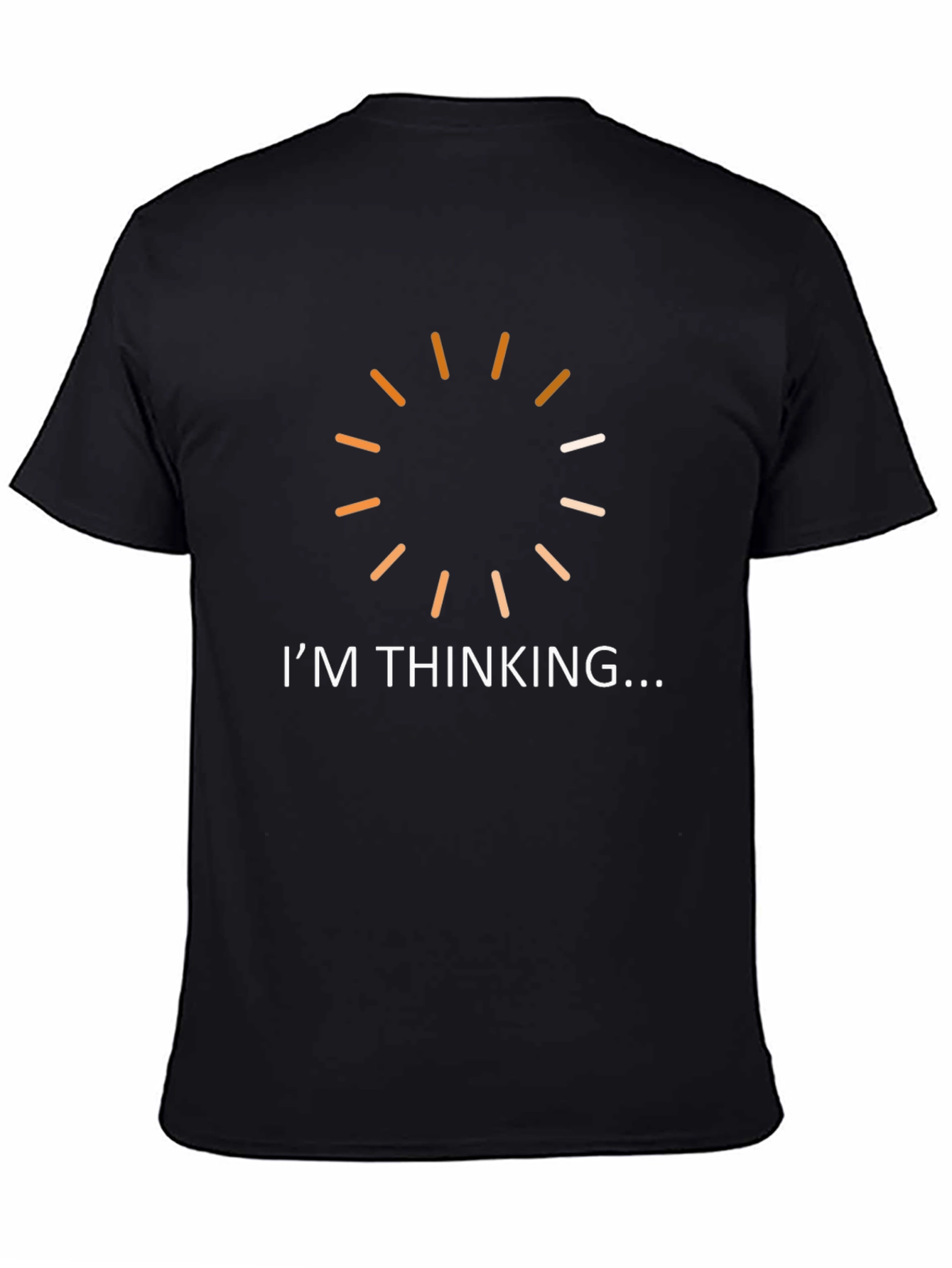 Black I'm Thinking T-Shirt Funny Novelty Graphic Tee view 4
