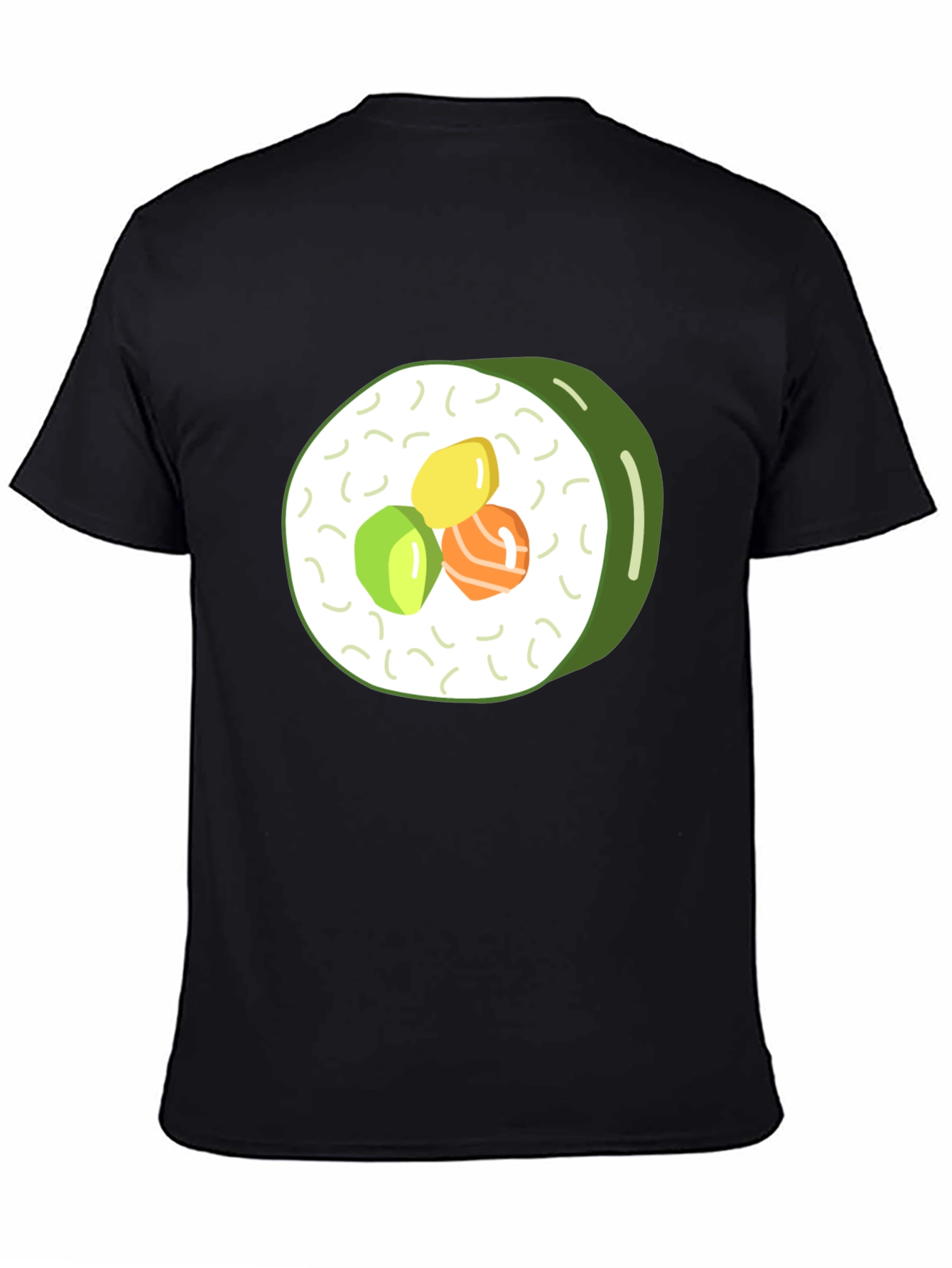 Black Sushi Roll Graphic Tee - Casual Comfort view 4