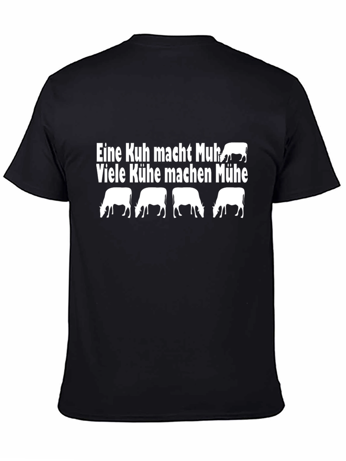 Funny German Cow T-Shirt: Eine Kuh Macht Muh! - 4