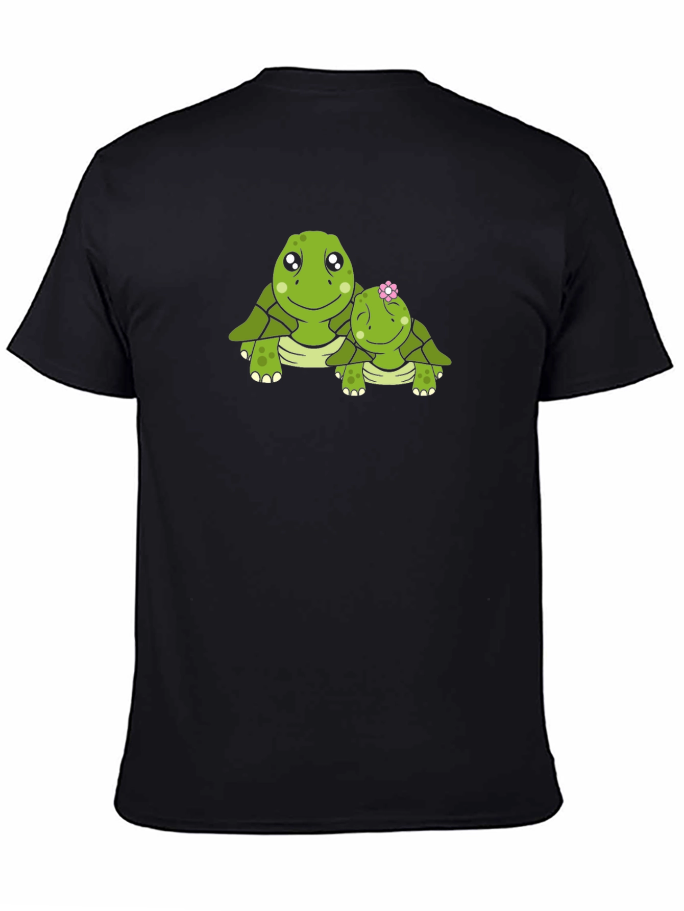Black Turtle Mom & Baby Black Graphic Tee view 4