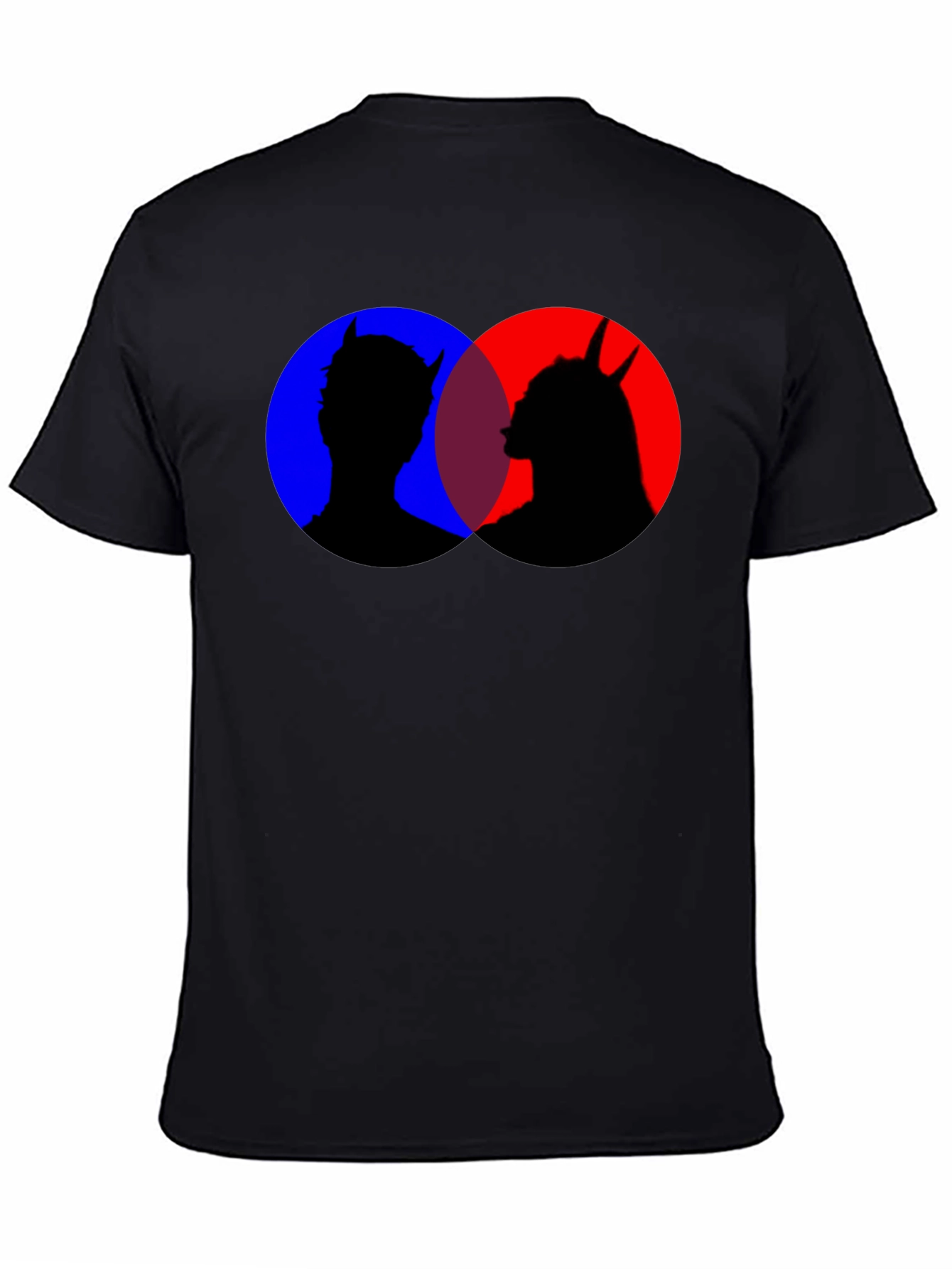 Black Devil Silhouette Graphic Tee view 4