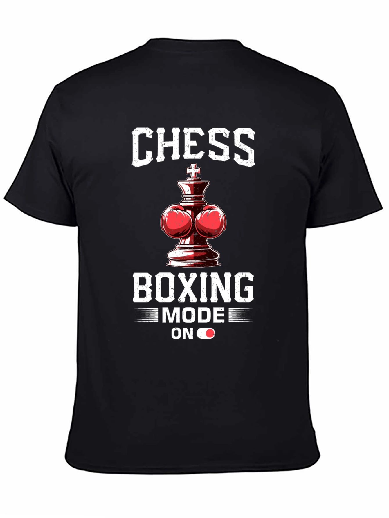 Black Chess Boxing Mode On T-Shirt - Unique Design view 4