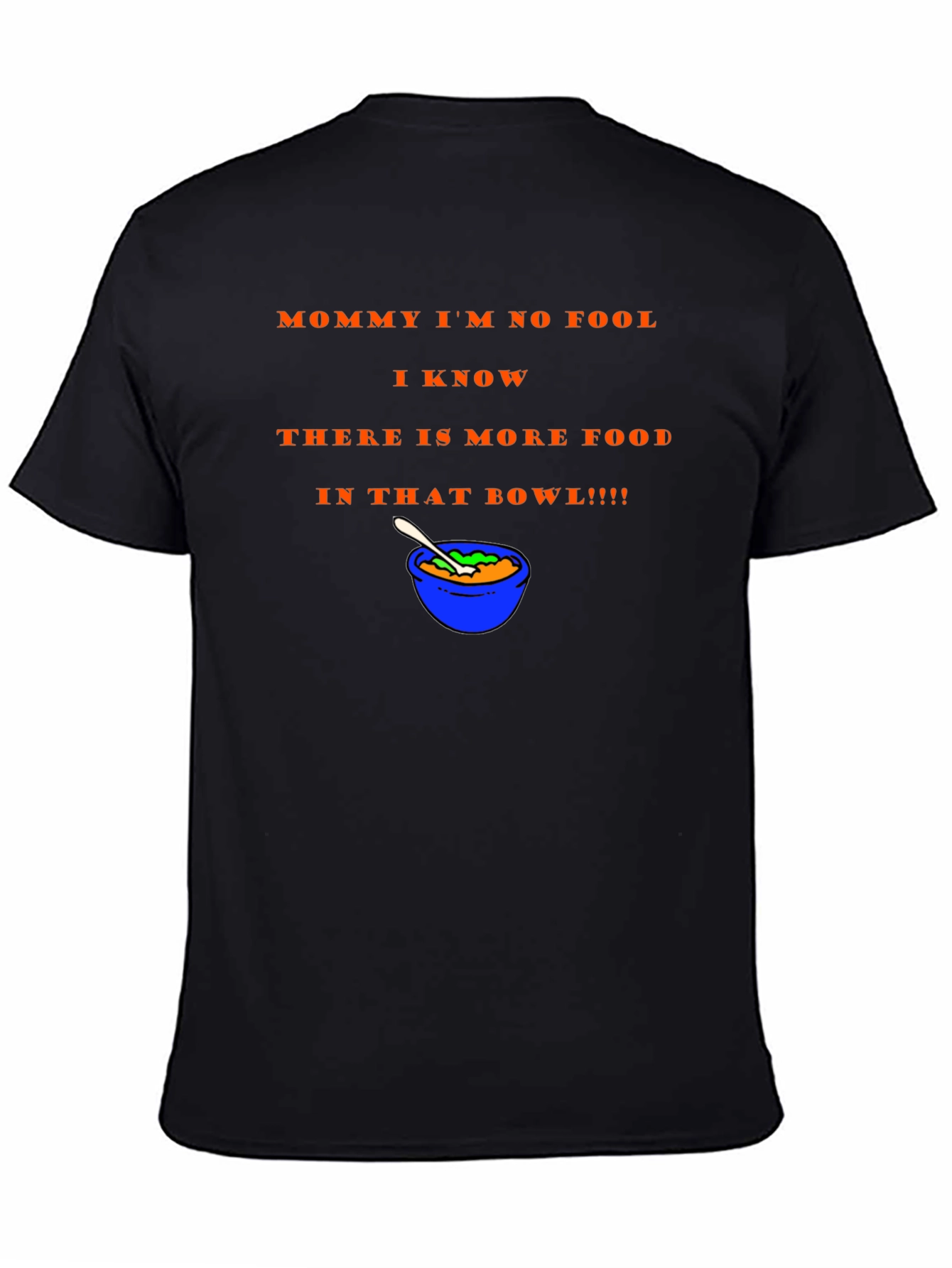 Black Funny 'More Food' Graphic Tee view 4