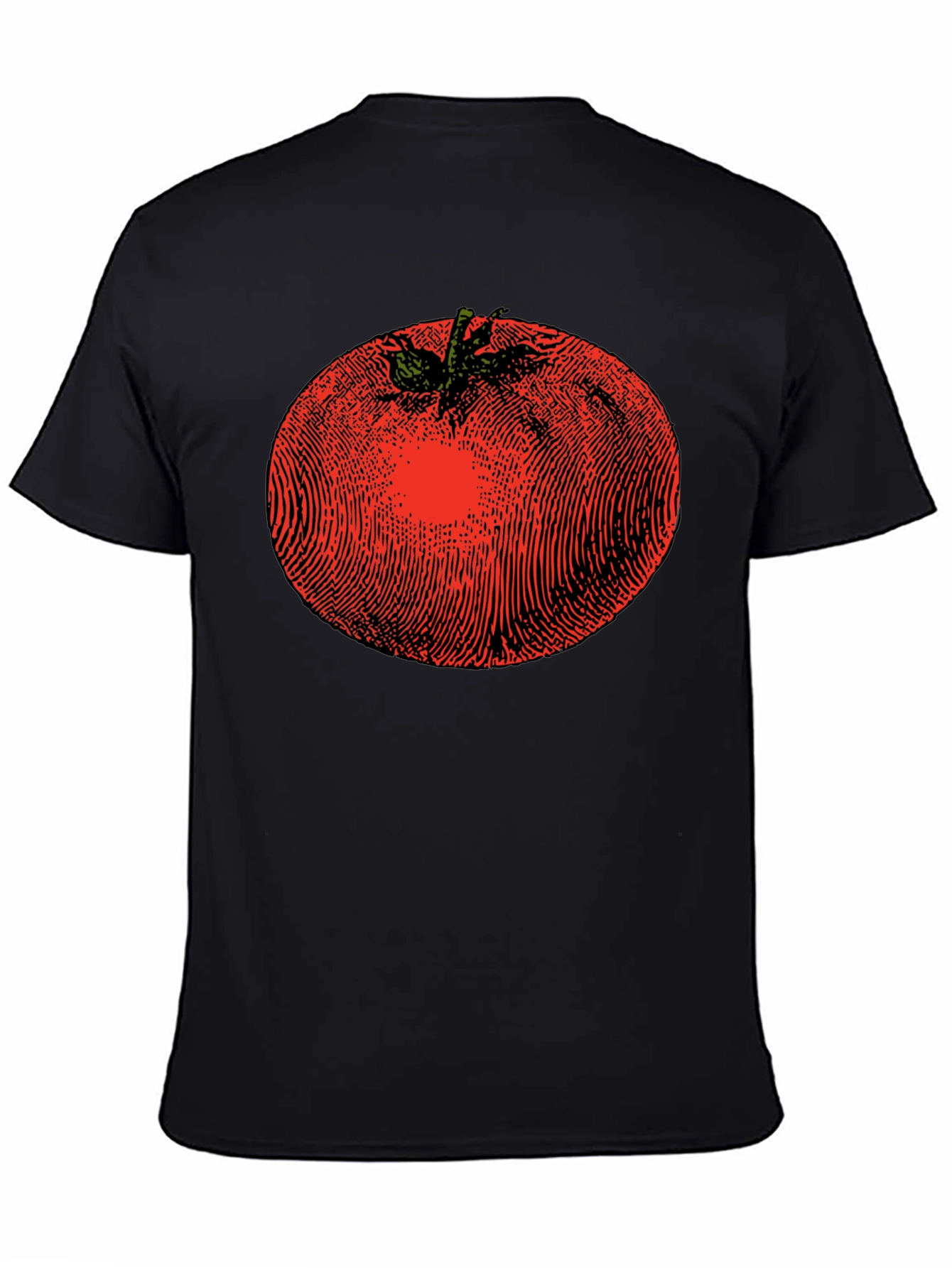 Black Tomato Graphic Print Black T-Shirt view 4