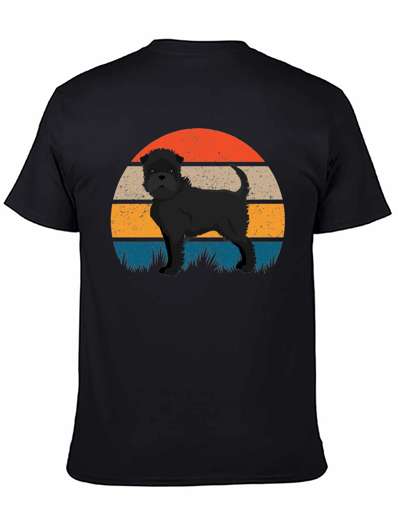 Retro Dog T-Shirt - Brussels Griffon Design - 4