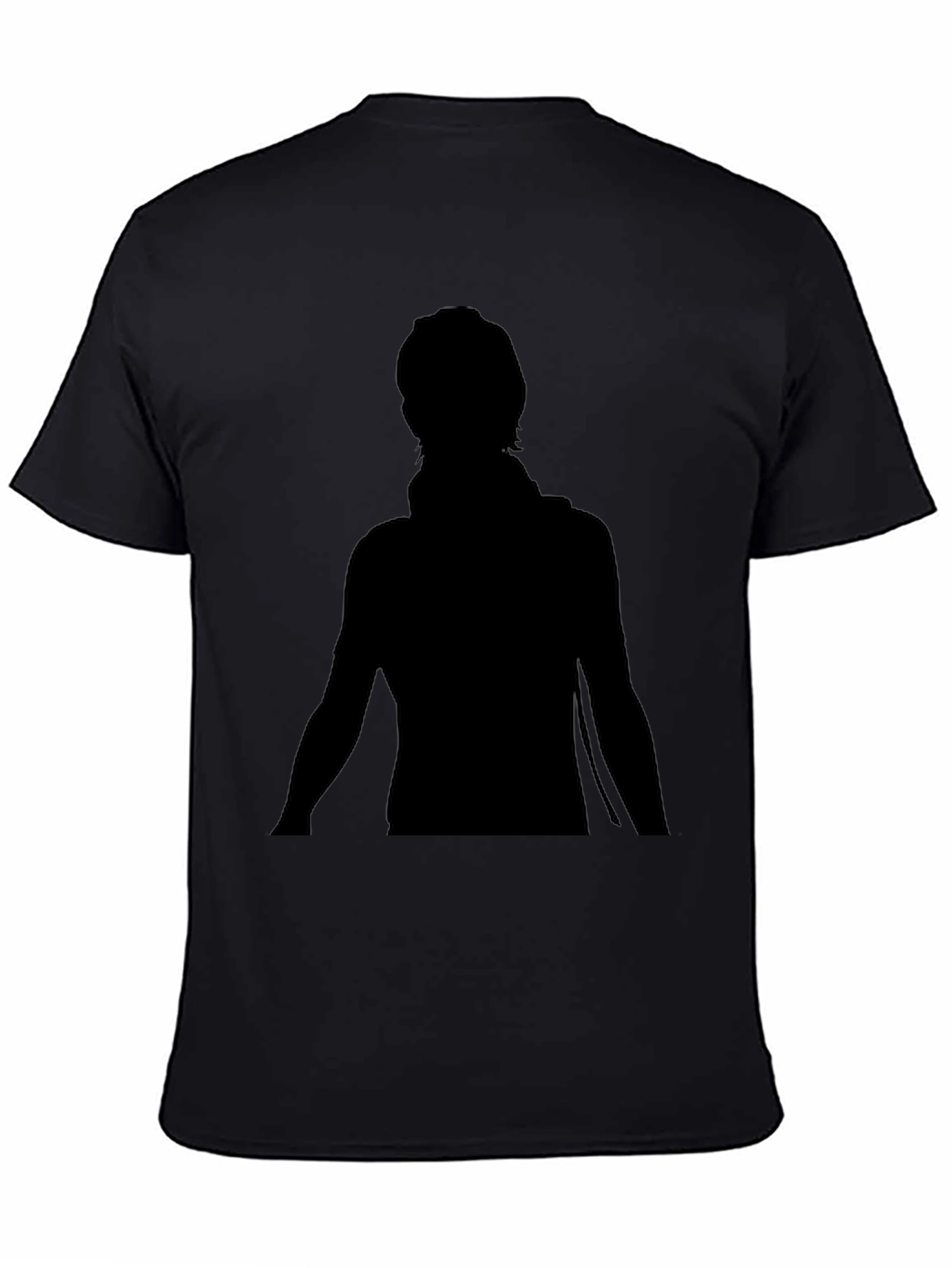 Men's Black Graphic Tee - Silhouette Design - 4