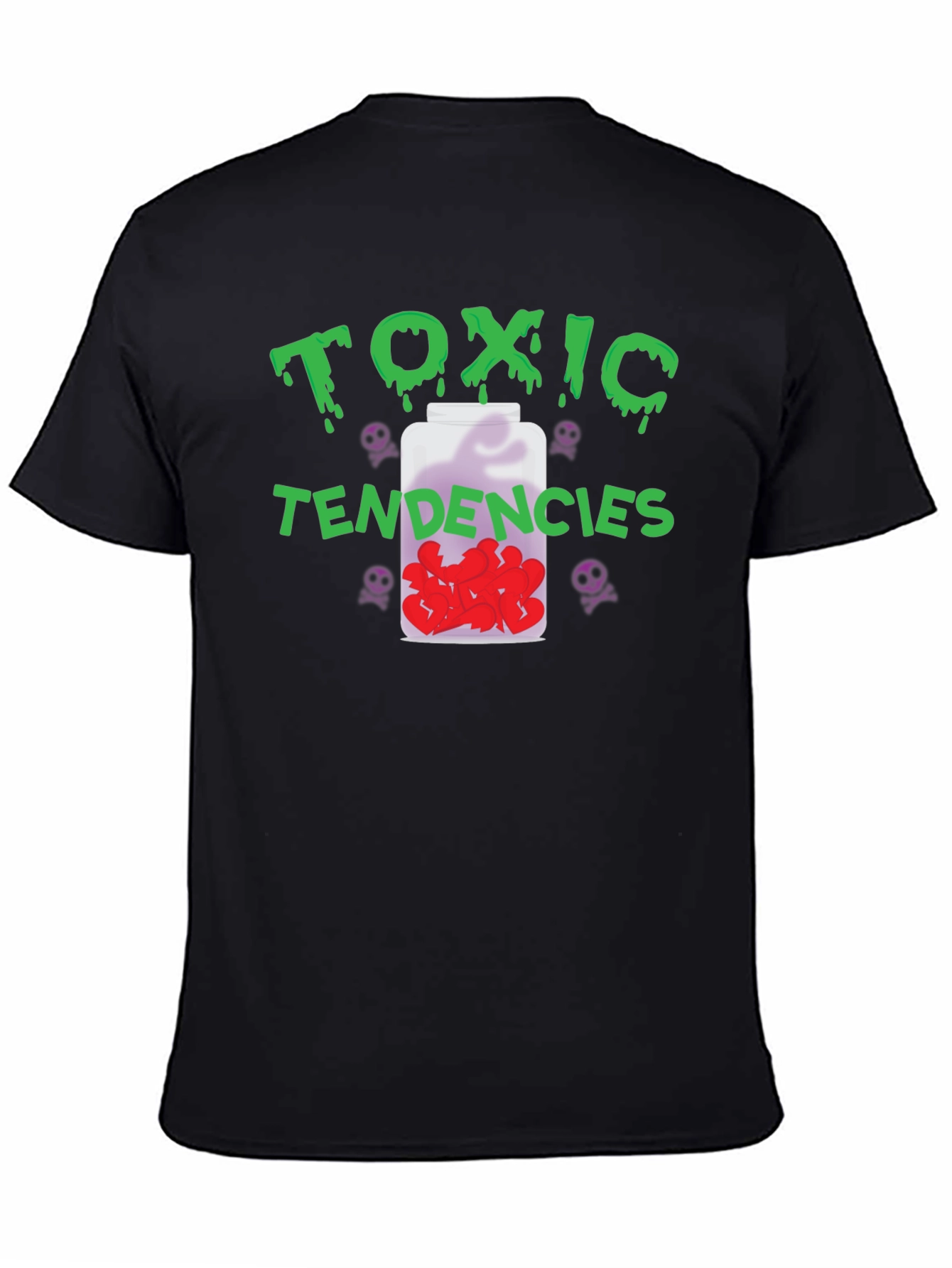 Black Toxic Tendencies Graphic Tee - Unique Design view 4