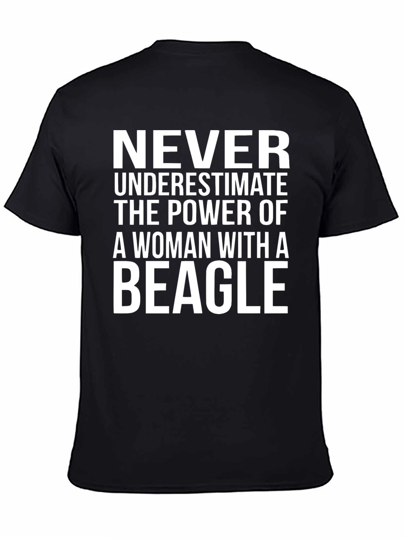 Black Beagle Woman's Power Graphic Tee view 4