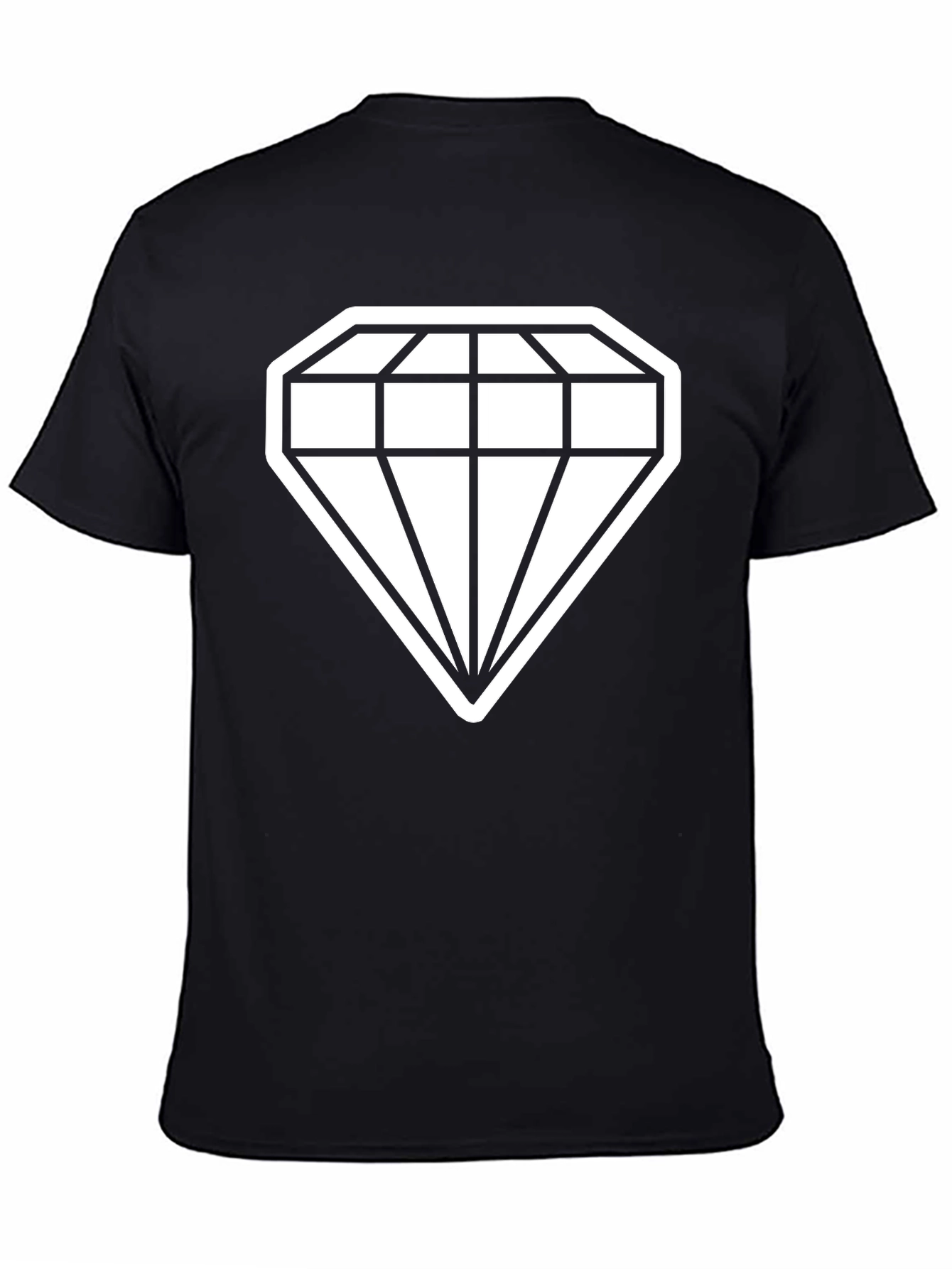 Black Diamond Graphic Tee - Stylish Black T-Shirt view 4