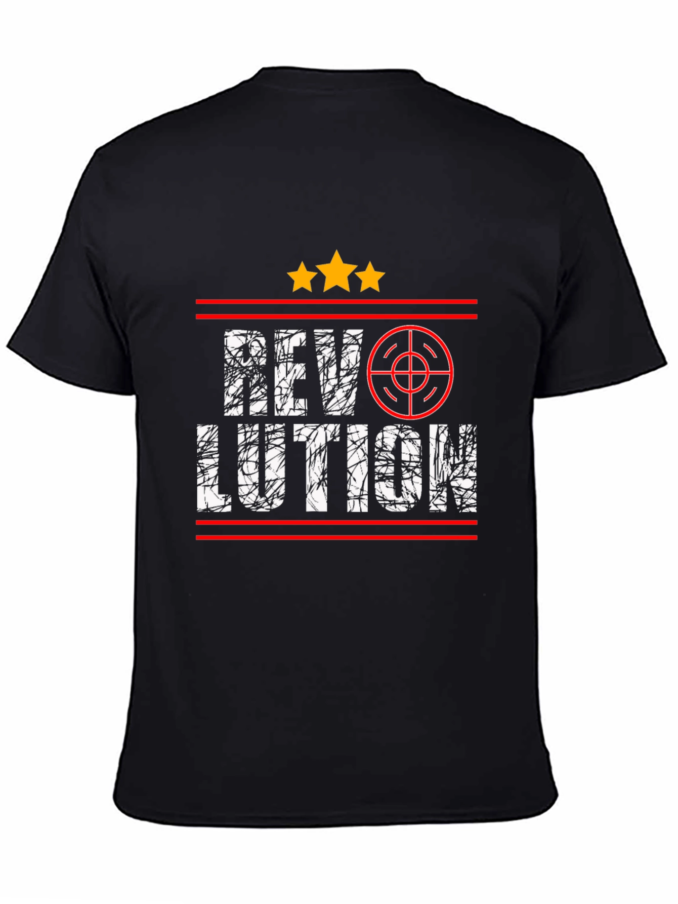 Black Revolution Graphic Tee - Stylish Black T-Shirt for Everyday Wear view 4