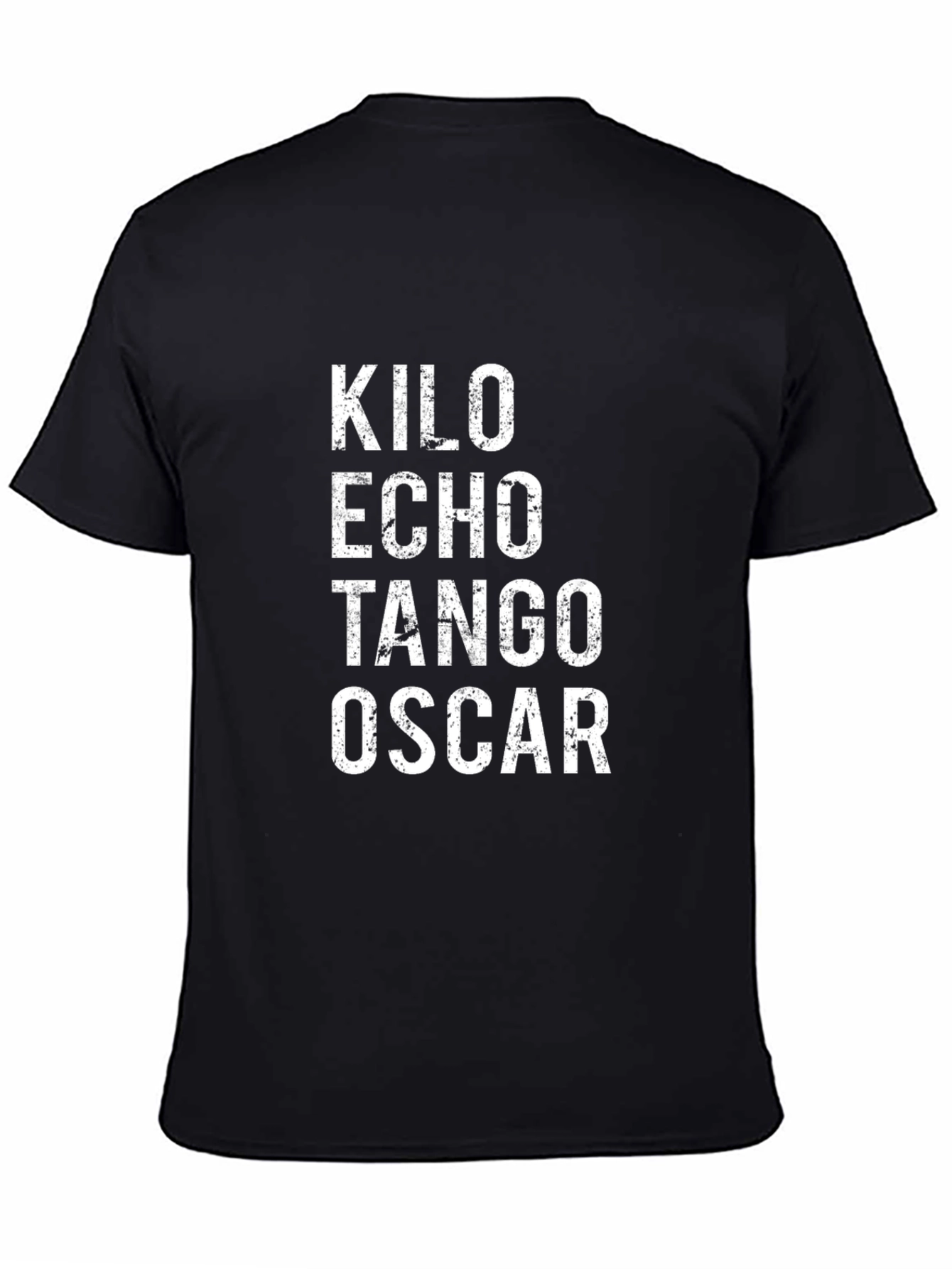 Black Kilo Echo Tango Oscar T-Shirt - Mens Black Novelty Tee view 4