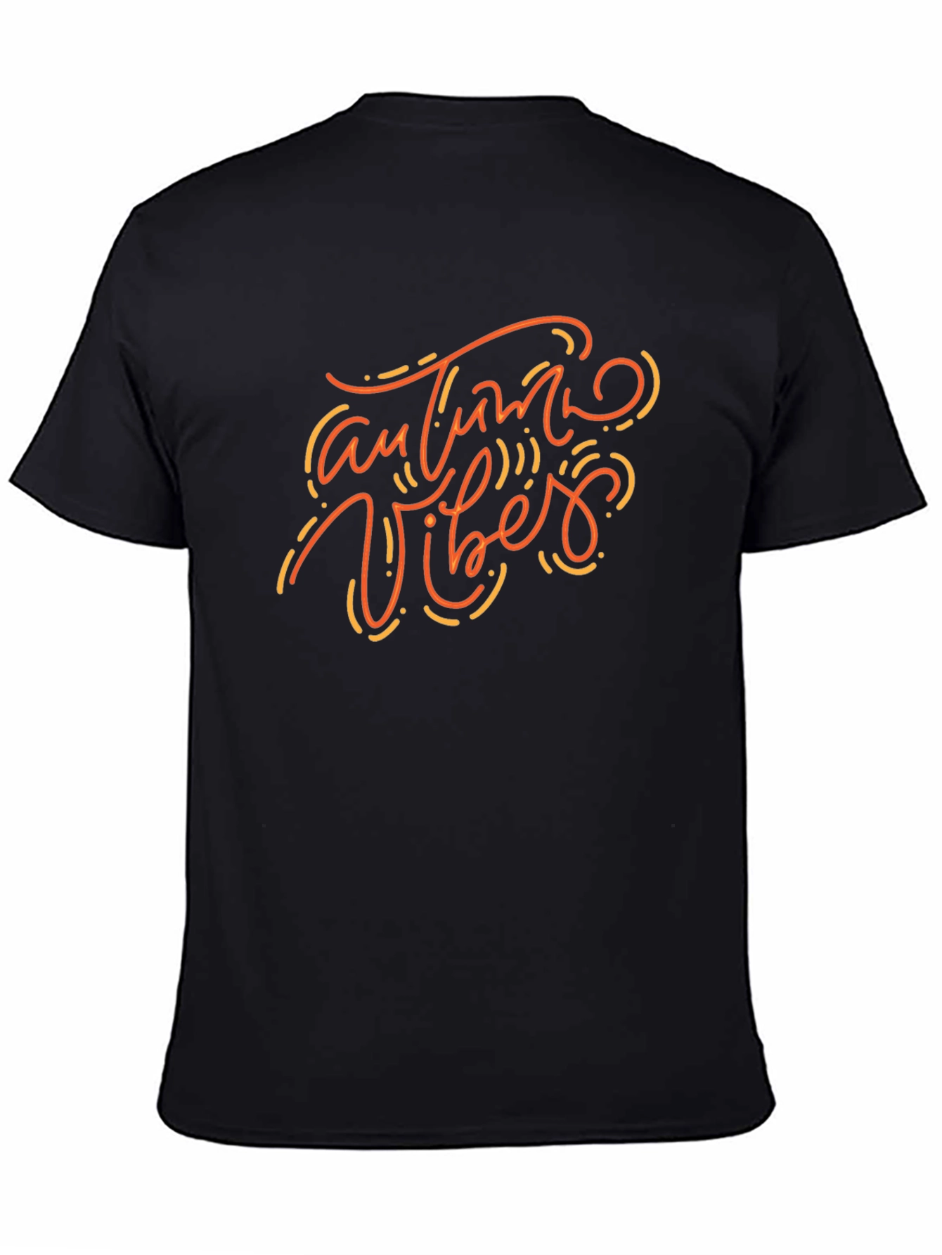 Black Autumn Vibes Graphic Tee - Stylish Fall Fashion view 4