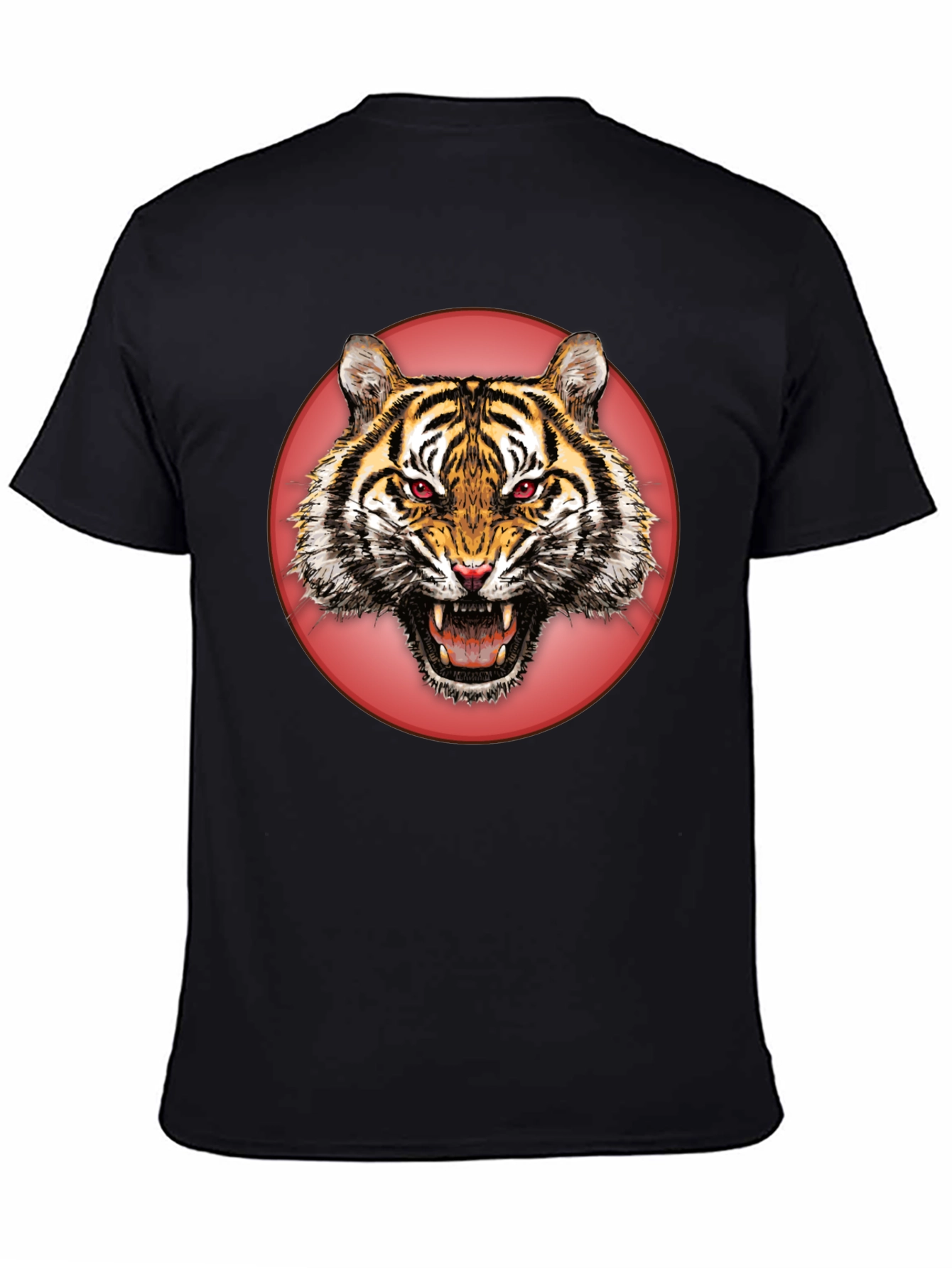 Black Tiger Graphic Tee - Bold Animal Print Shirt view 4