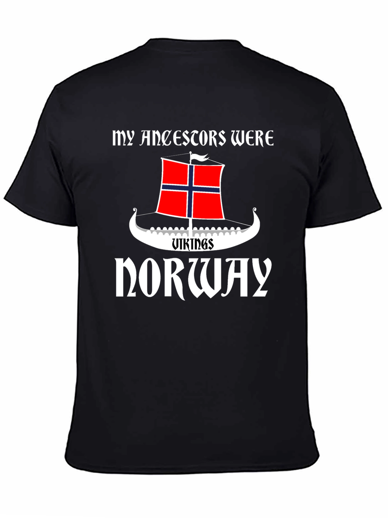 Black Vikings of Norway T-Shirt view 4