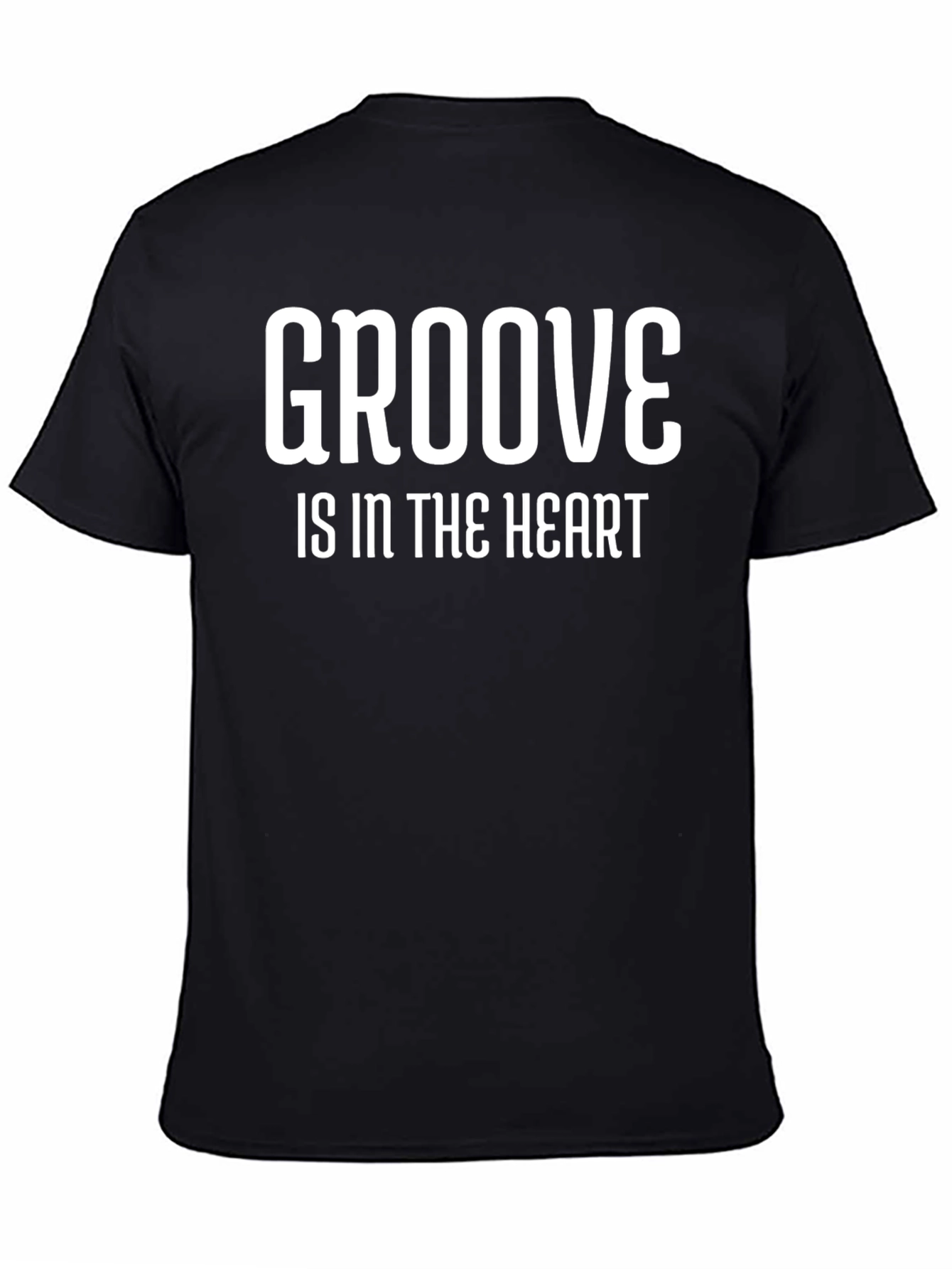 Black Groove is in The Heart Black T-Shirt view 4