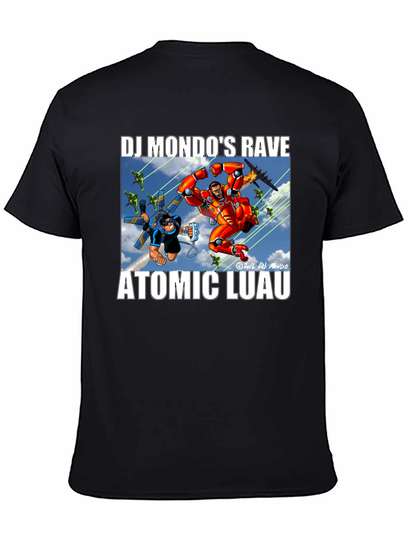 DJ Mondo's Rave Atomic Luau Graphic Tee - 4