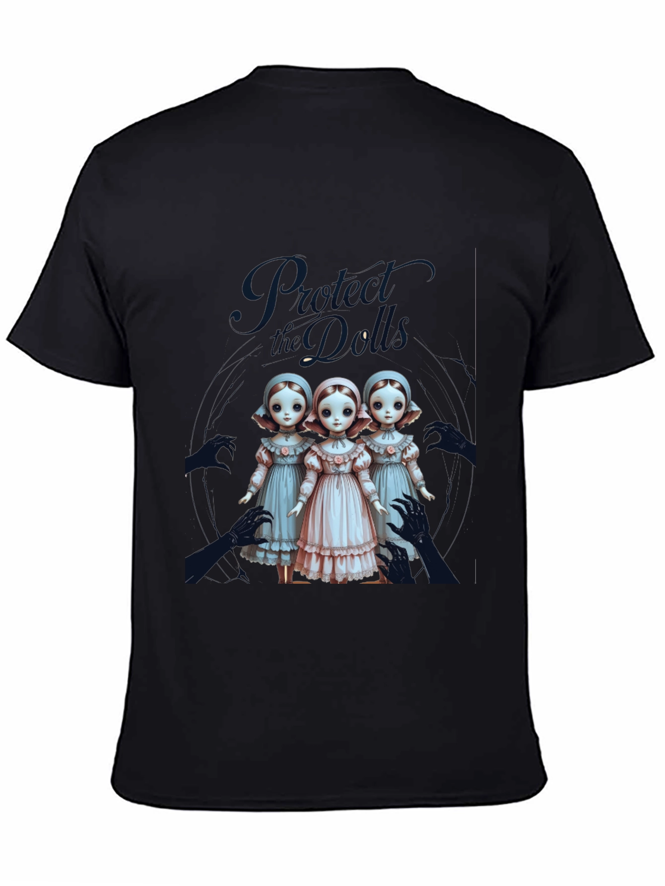 Black Protect the Dolls Graphic Tee view 4