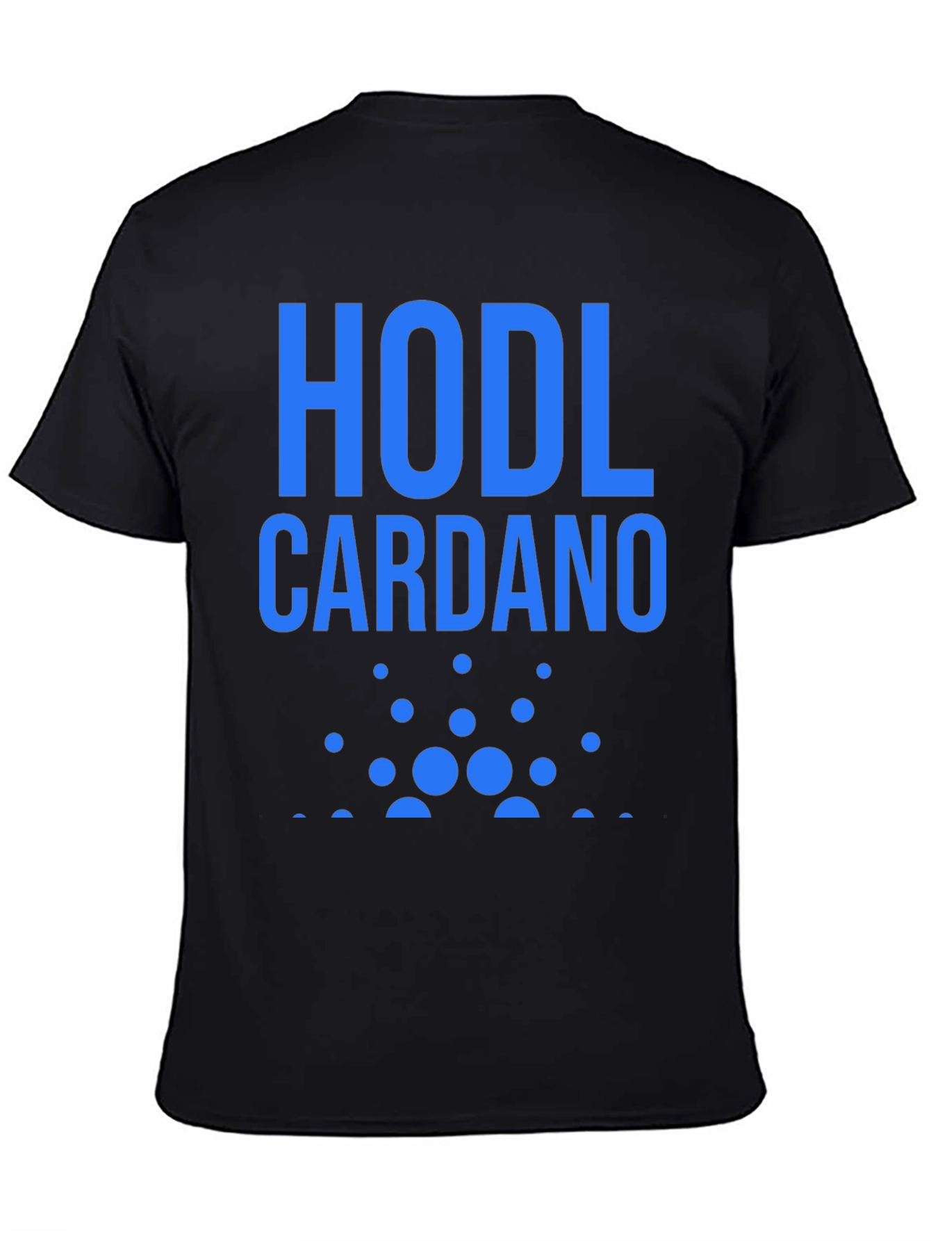 Black HODL Cardano Crypto T-Shirt - Black view 4
