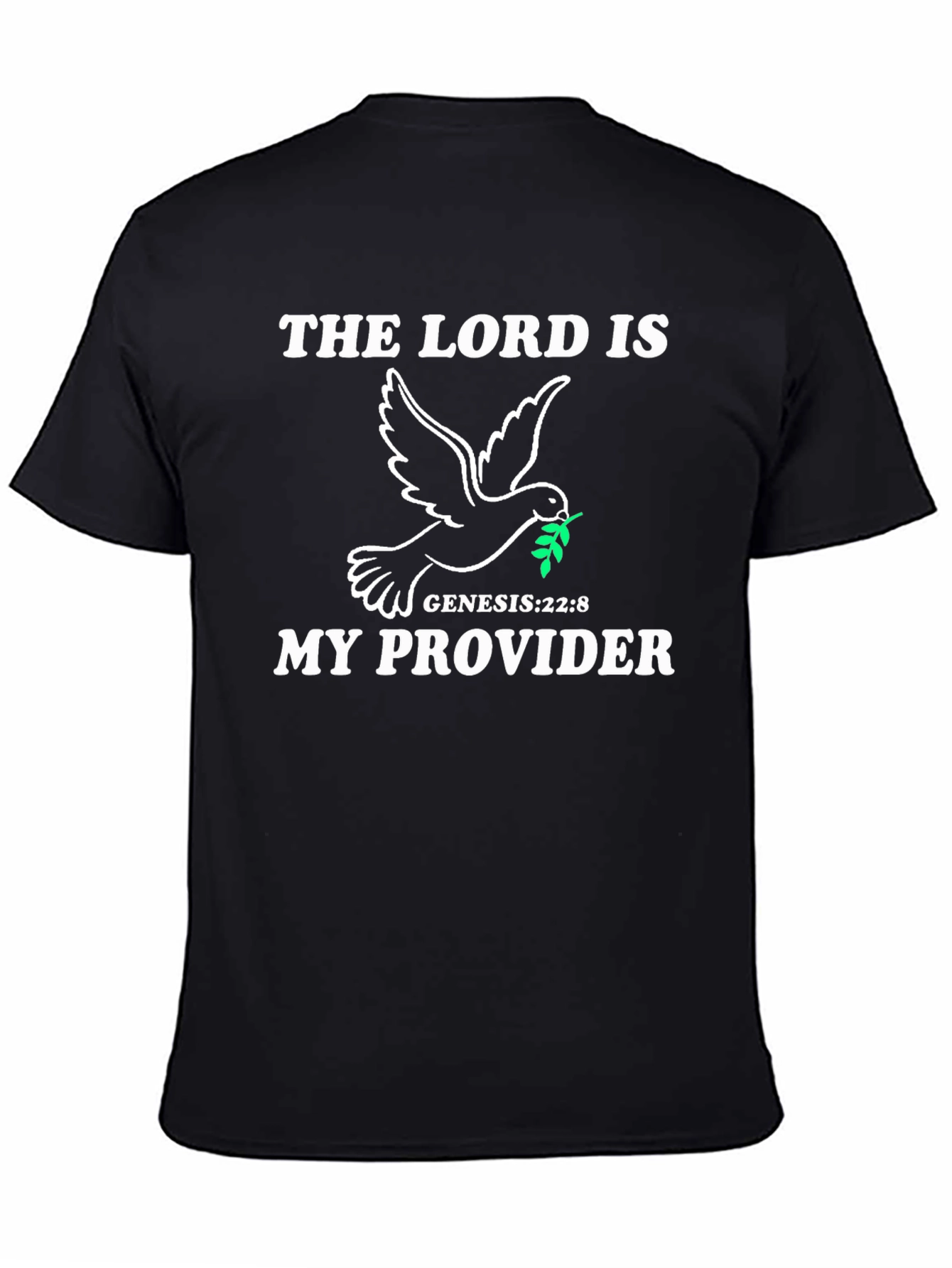 Black The Lord Is My Provider Graphic T-Shirt view 4