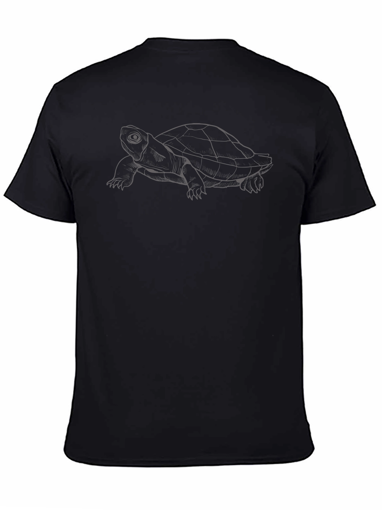 Black Turtle Graphic Print Tee - Relaxed Fit view 4