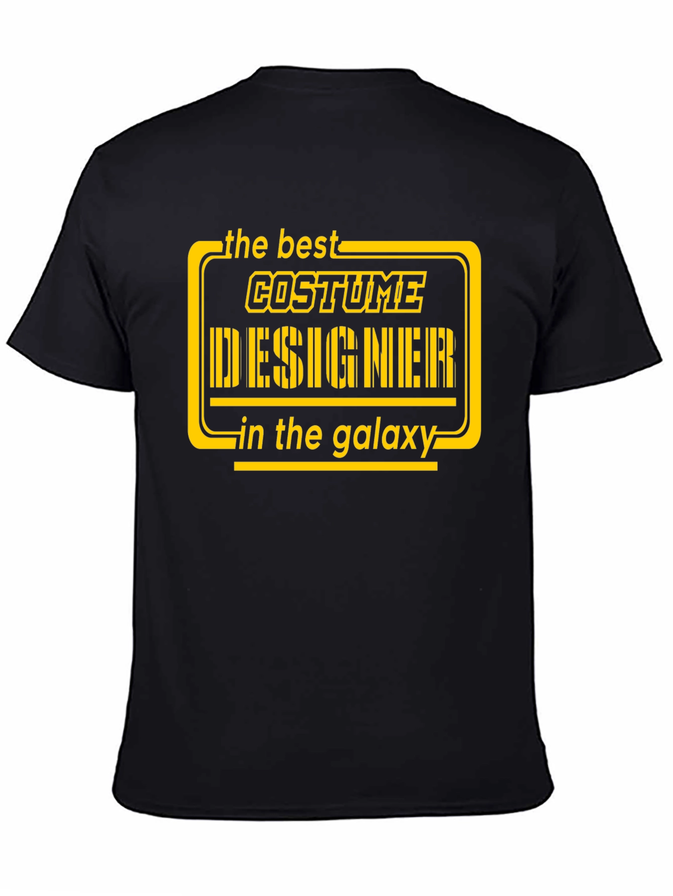 Black Best Costume Designer Galaxy Black T-Shirt view 4
