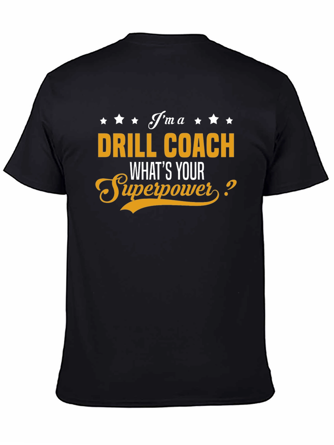 Black Drill Coach Superpower T-Shirt view 4