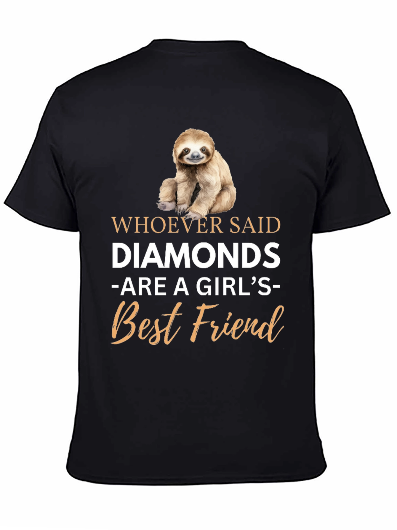 Black Sloth 'Best Friend' Graphic Tee view 4